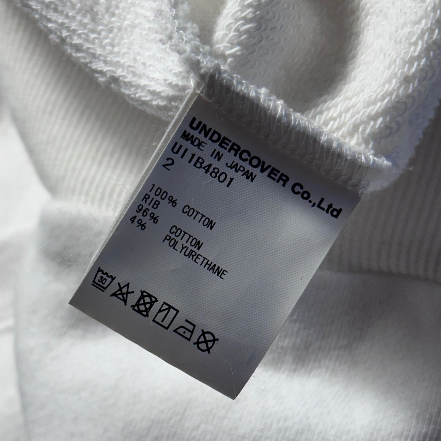 Undercoverism White Rebelgods Hybrid Crewneck