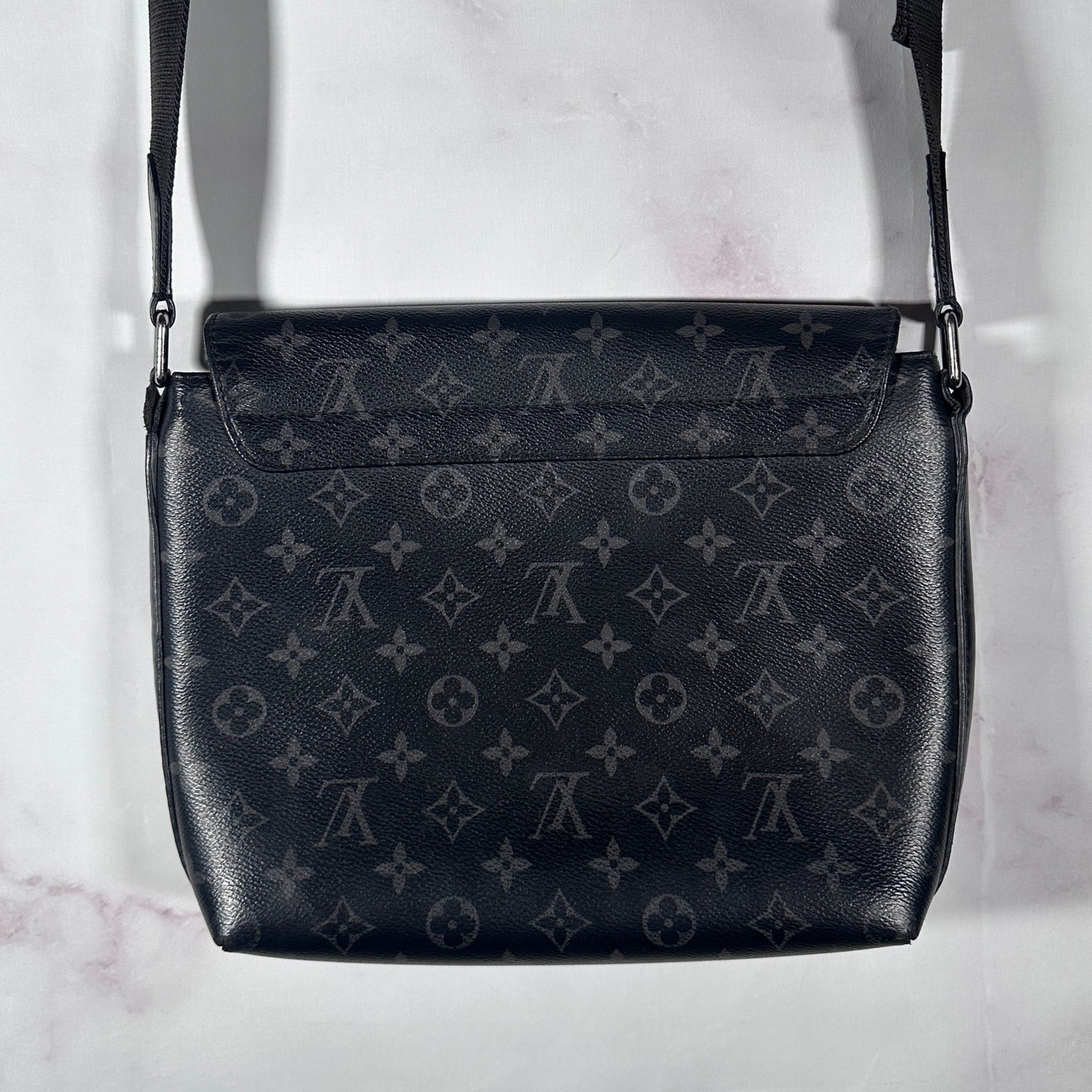 Louis Vuitton Black Monogram Eclipse Messenger Bag