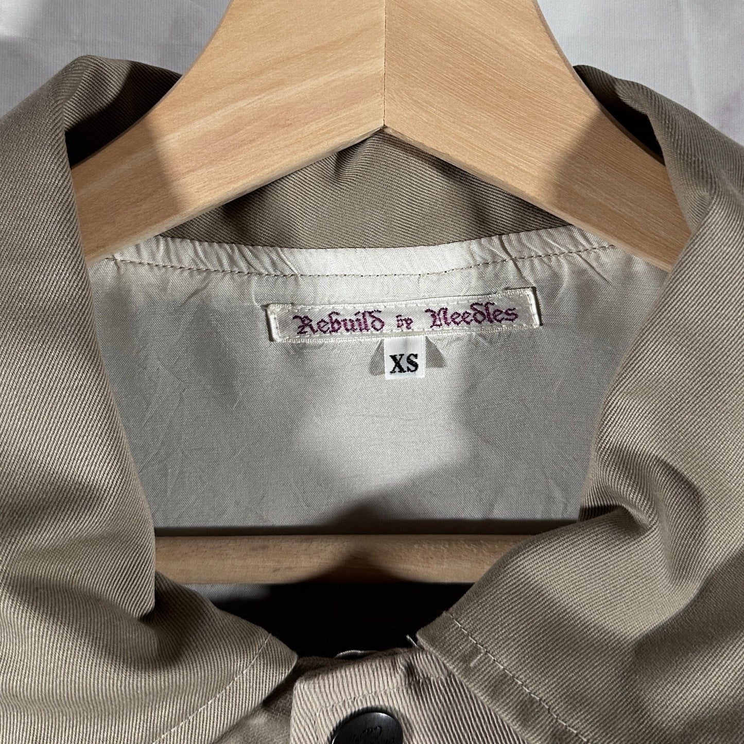 Needles Rebuild Tan Coach Jacket