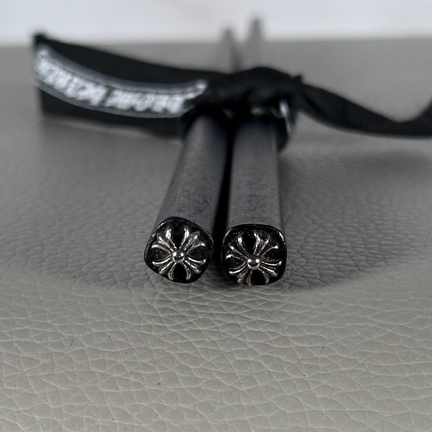 Chrome Hearts Ebony & Silver Chopsticks