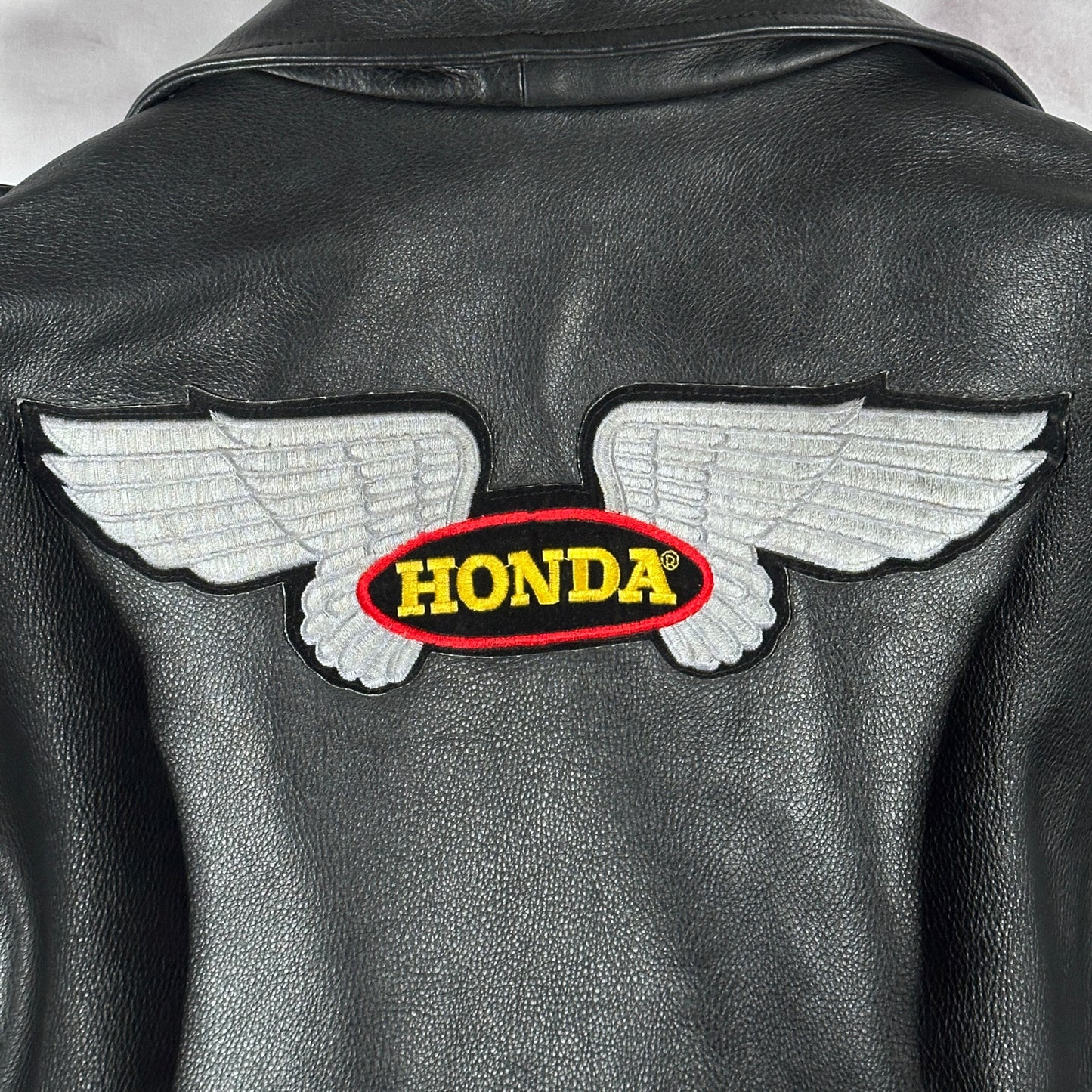 Honda ProTech Black Leather Motorcycle Jacket