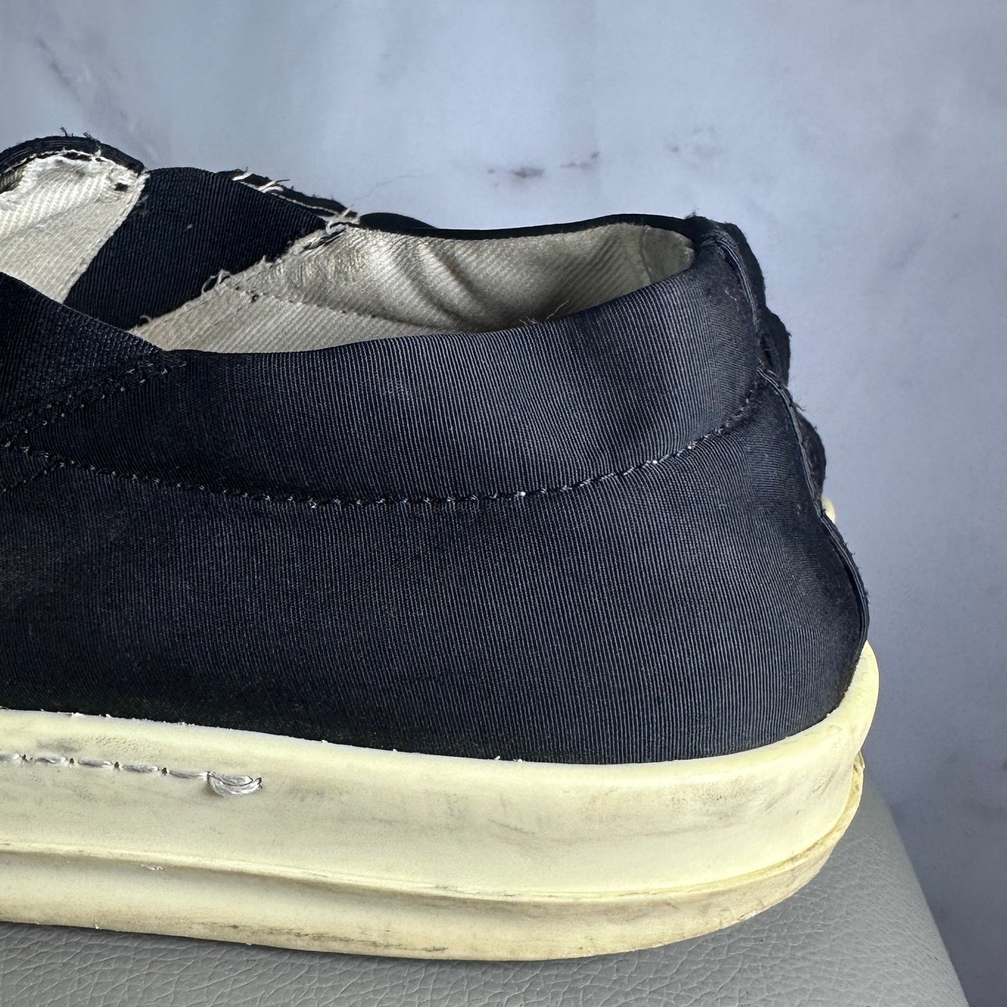 Rick Owens DRKSHDW Slip-On Ramone Boat Shoe Black