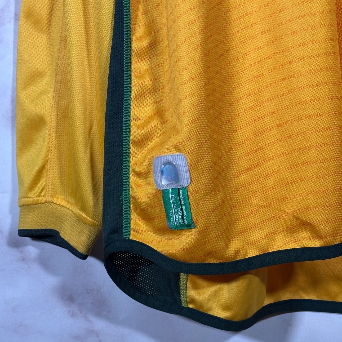Umbro Yellow Celtic Football Club L/S Jersey