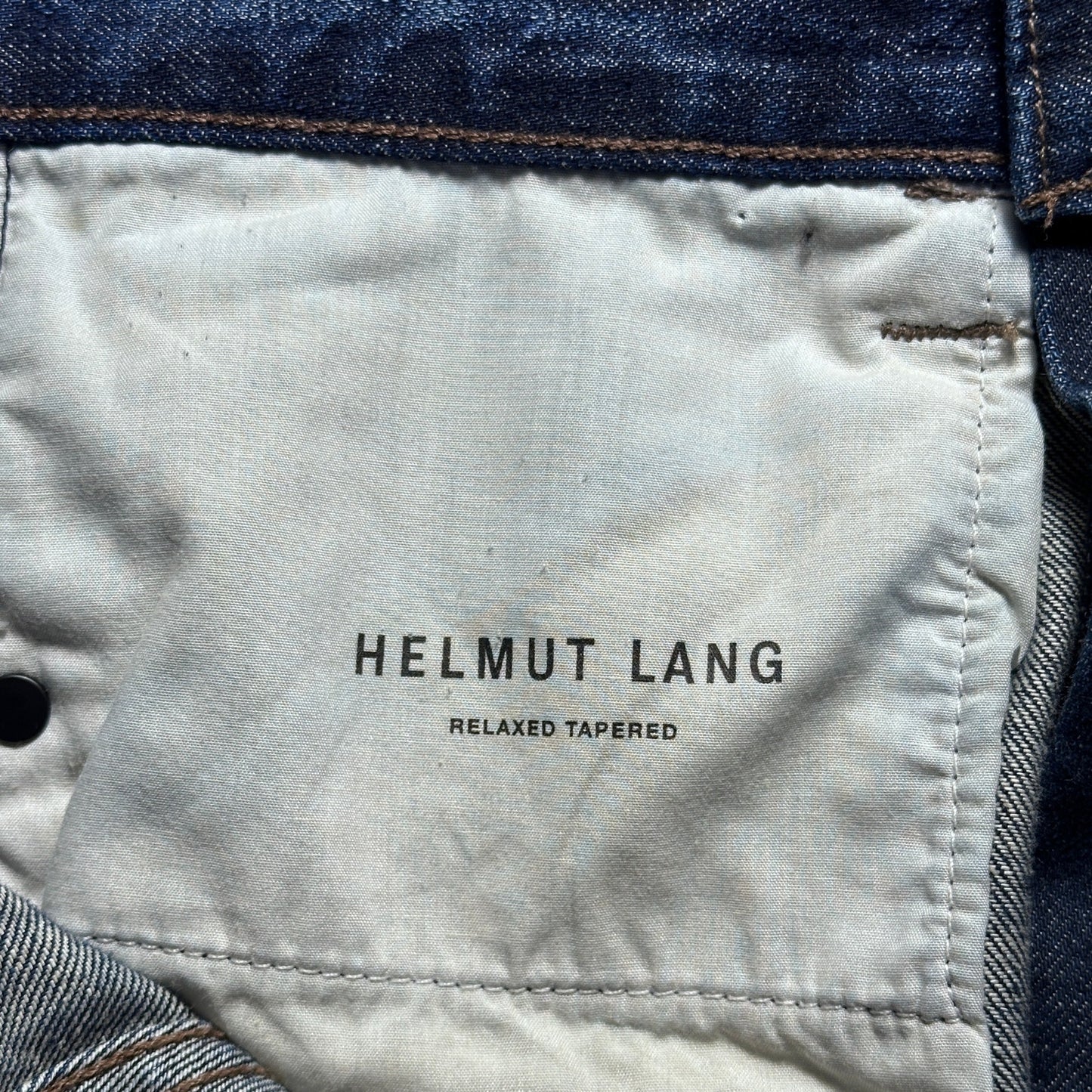 Helmut Lang Relaxed Tapered Indigo Denim