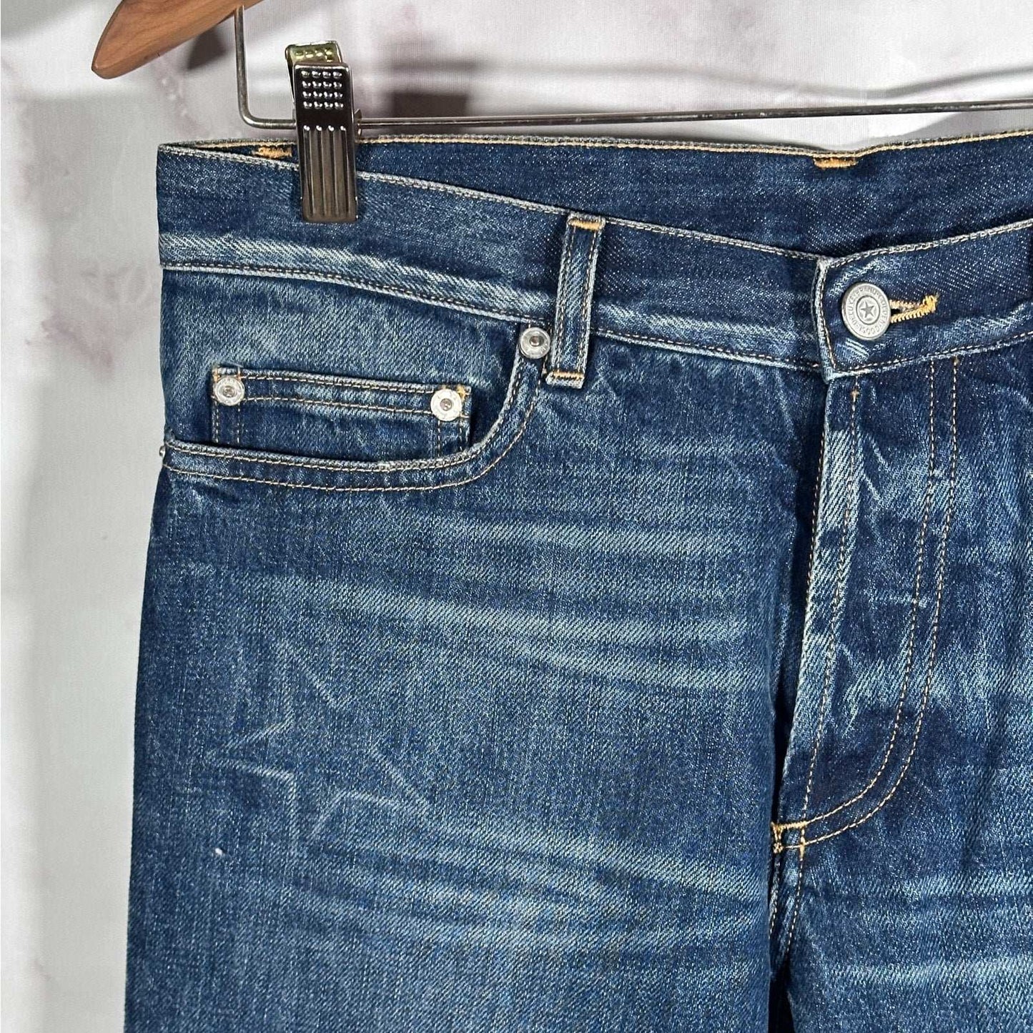 Golden Goose Deluxe Blue Slim Denim
