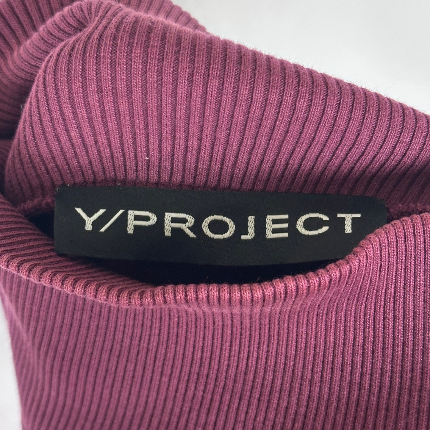 Y/Project Burgundy Flap Layer Sweatshirt