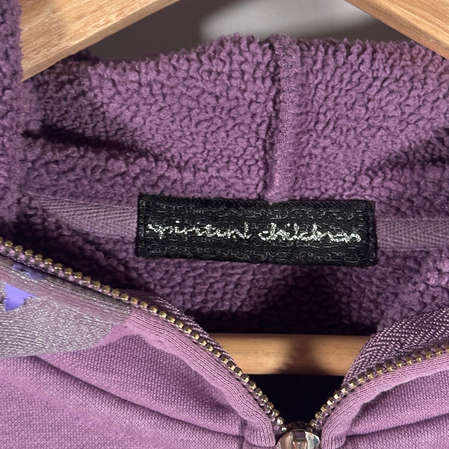 Siberia Hills ‘Spiritual Children’ Purple Full Zip No Face Hoodie