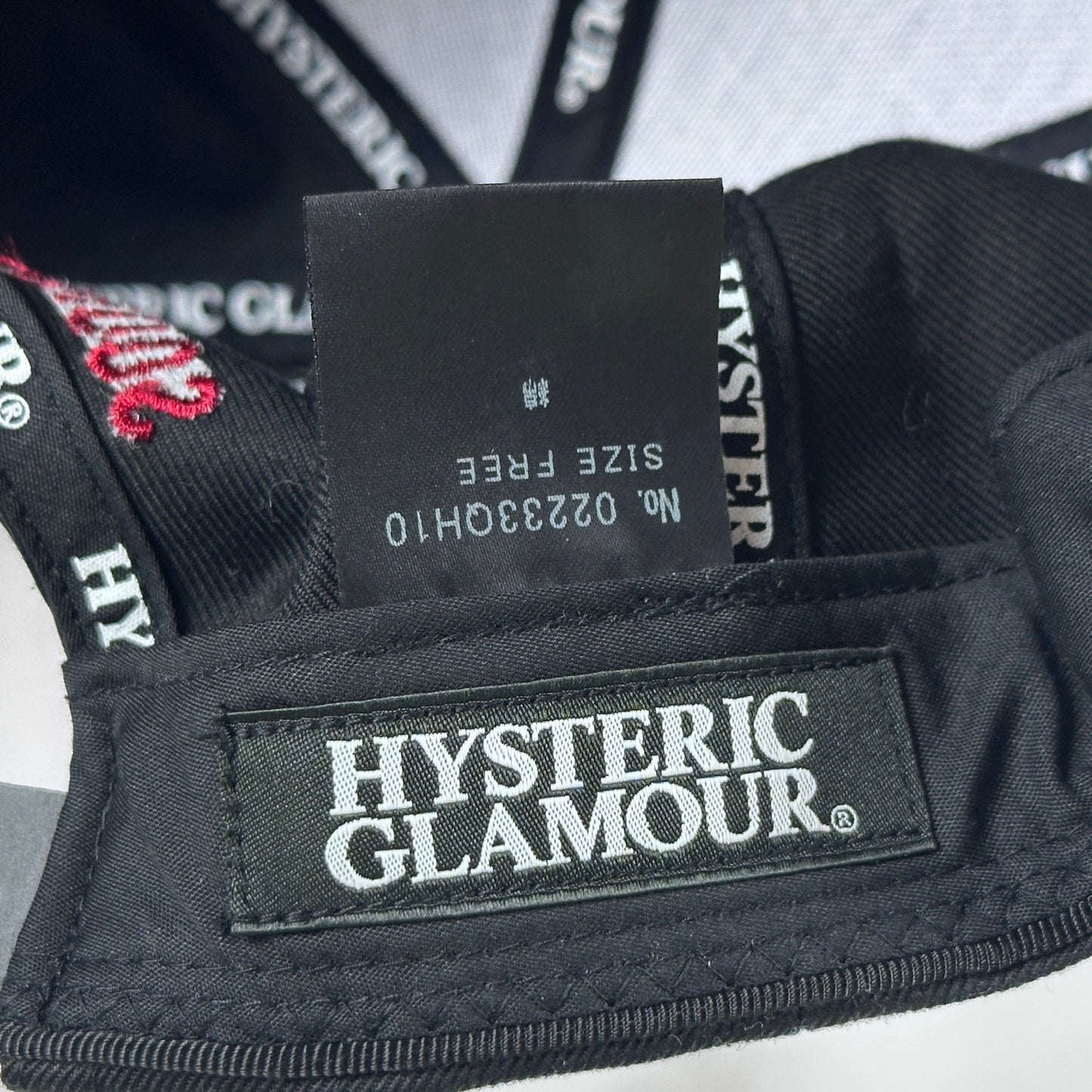 Hysteric Glamour Sound Of The Future Black/Red SnapBack