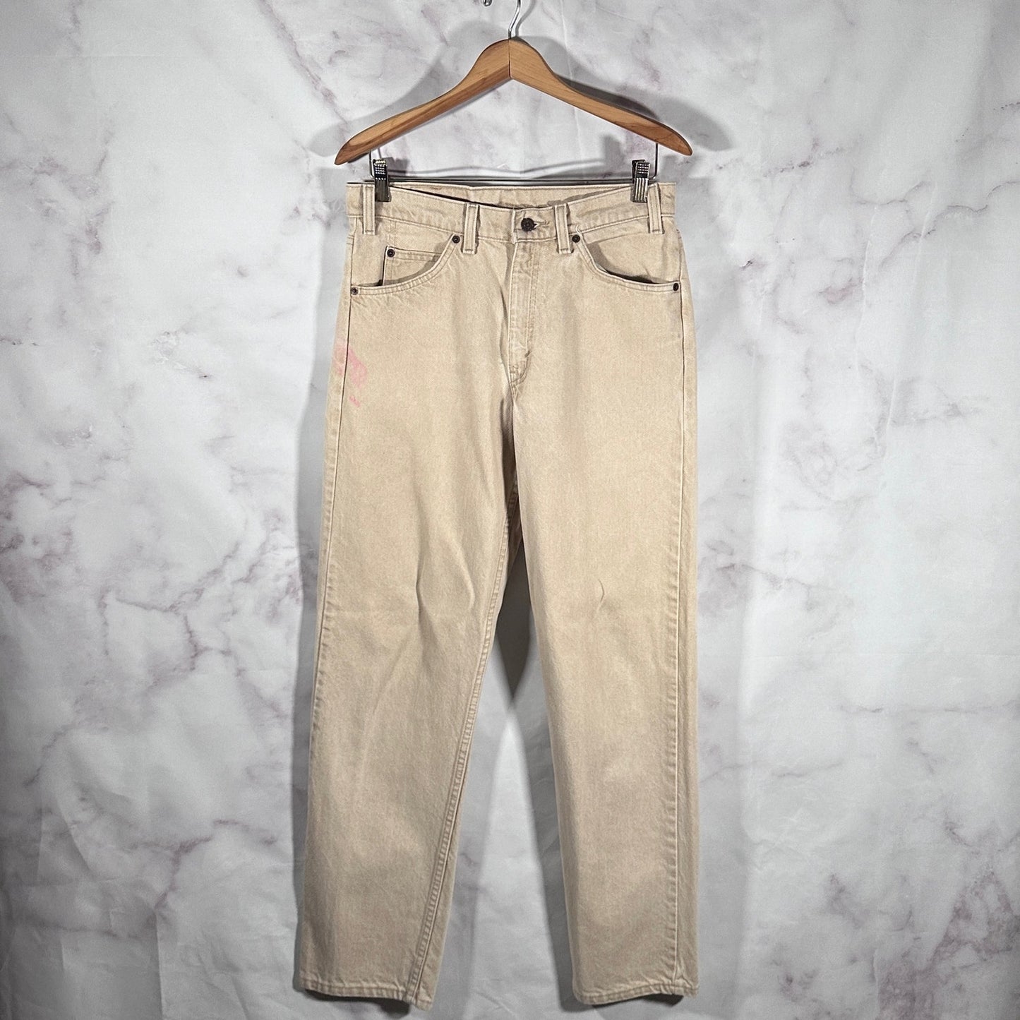 Vintage Levi’s 550 Orange Tab Tan Denim