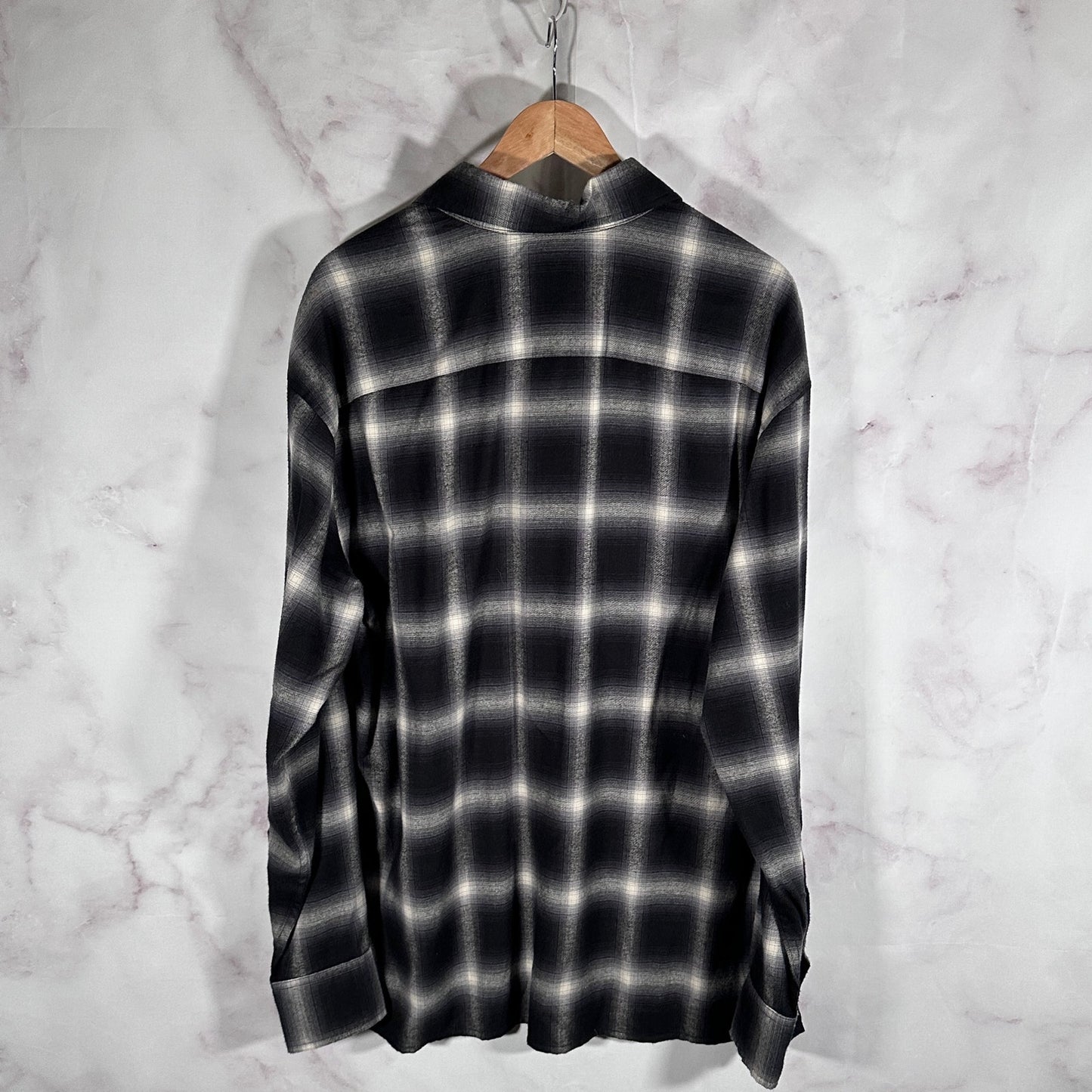 Hidden NY Unreleased Black Plaid Flannel