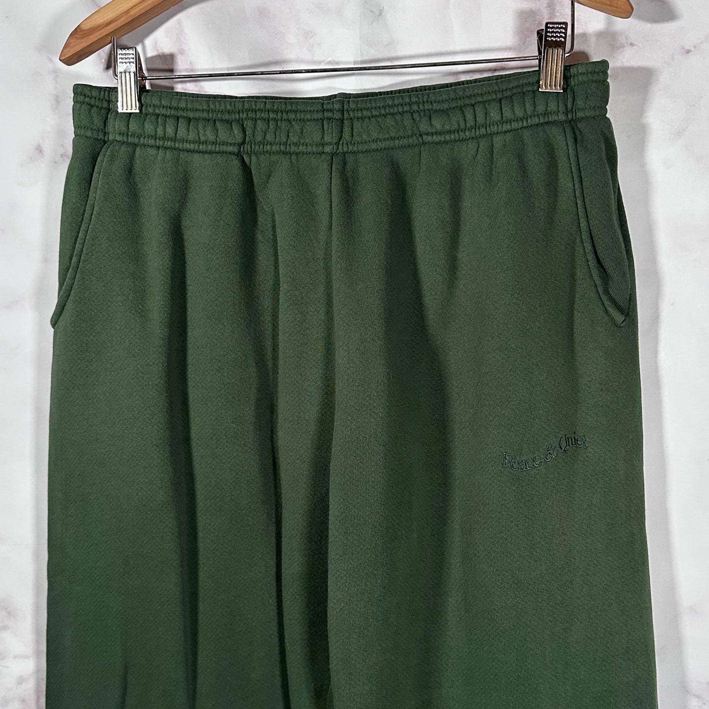 Museum of Peace & Quiet Green Embroidered Sweatpants