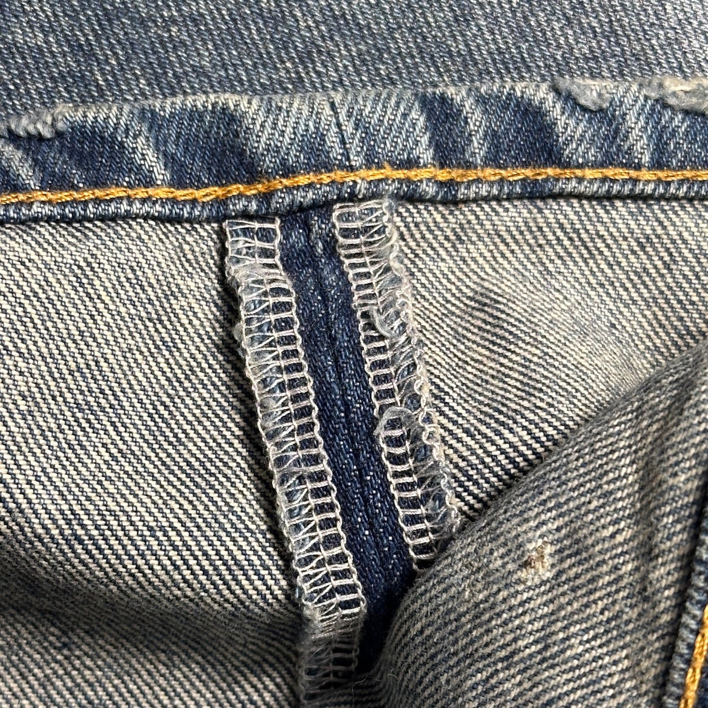 Balenciaga Waxed Baggy Blue Denim