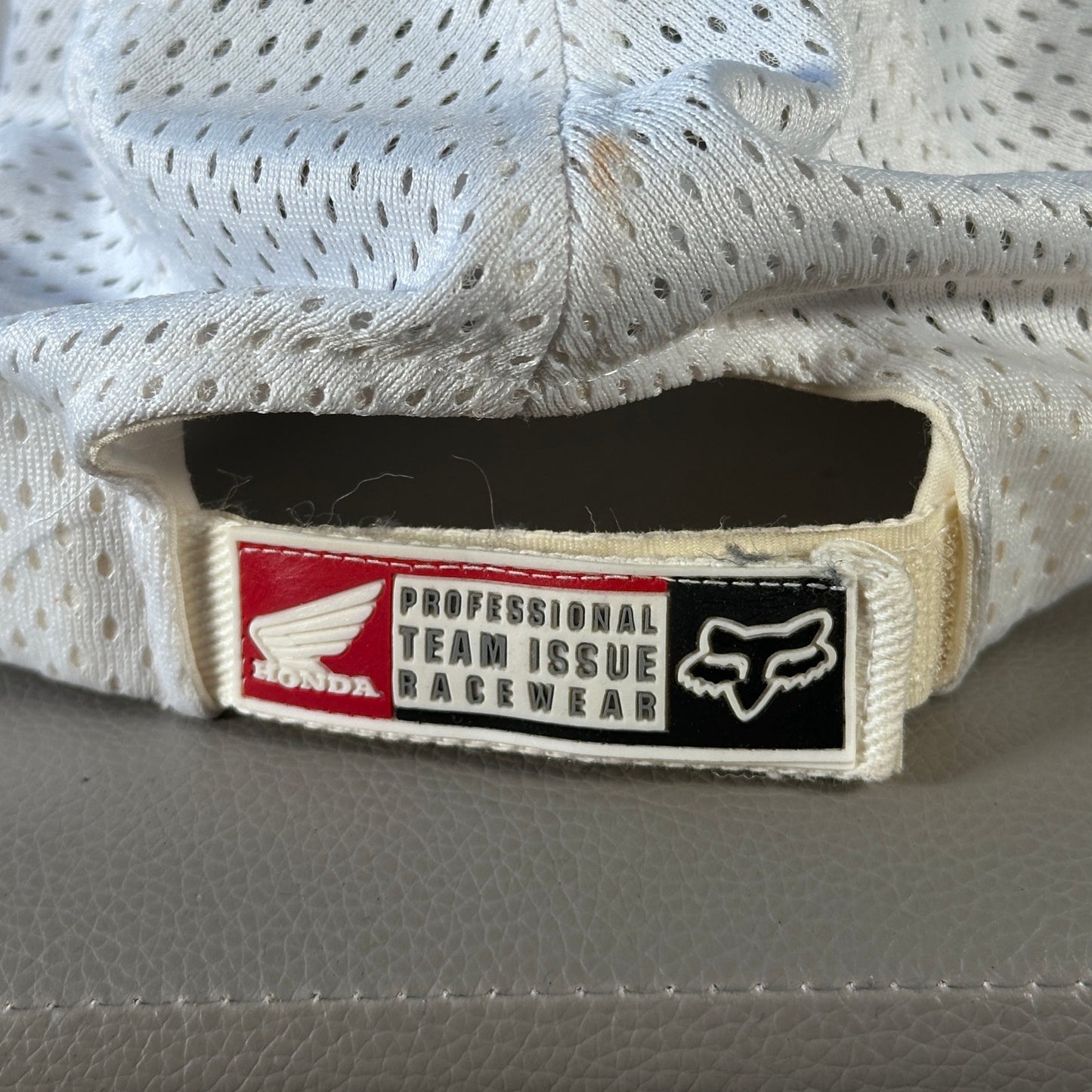 Honda Racing x Fox Official Team Issue Racewear White/Red Mesh Hat
