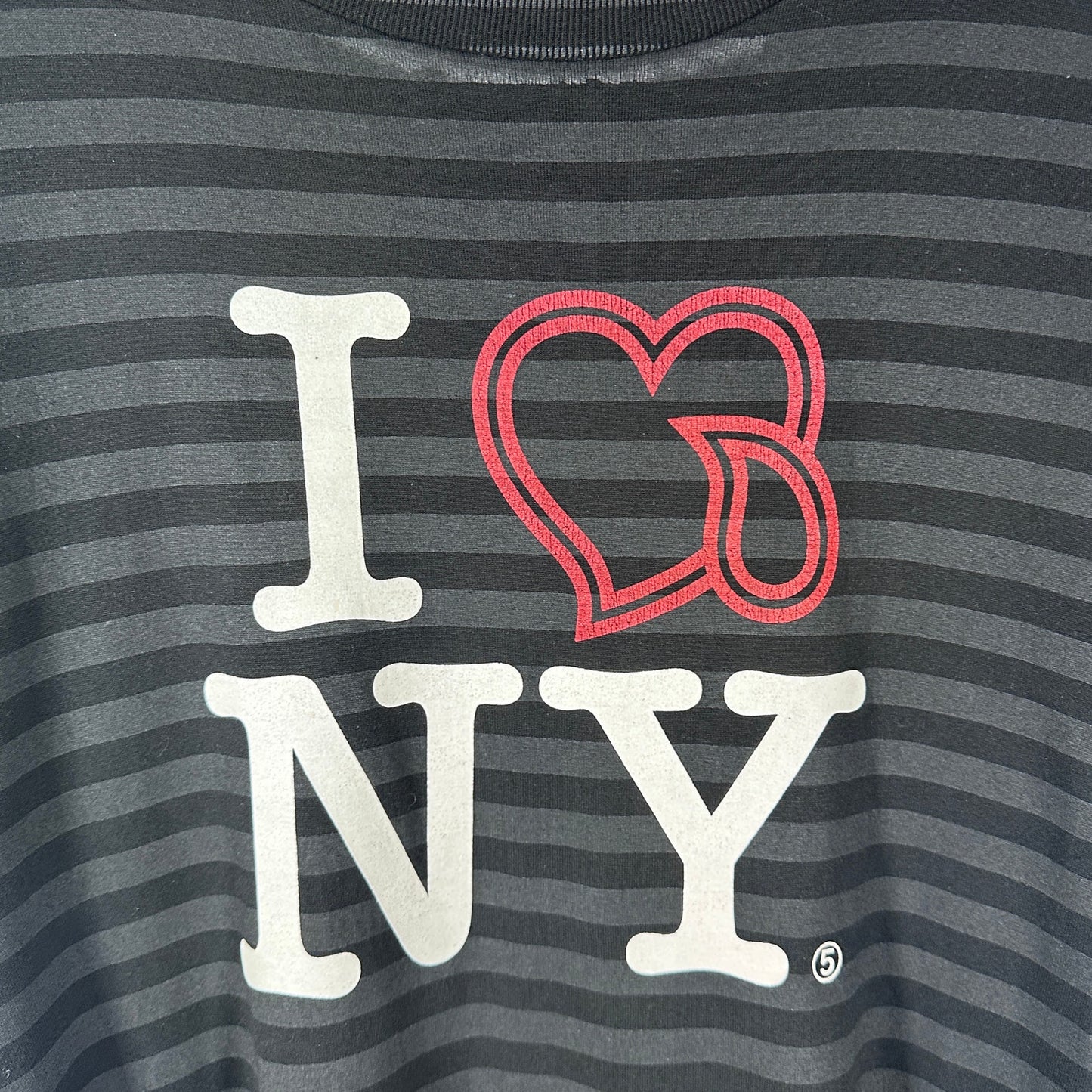Number (N)ine I Heart NY Striped Tee