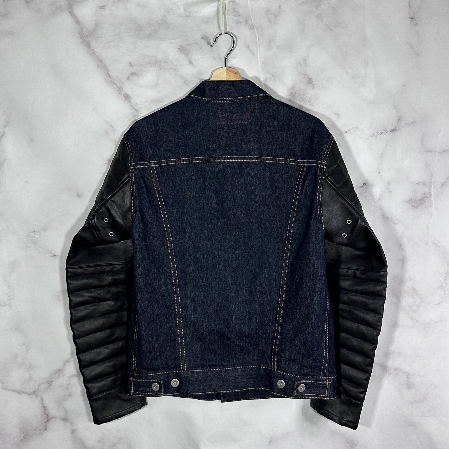 Comme des Garçons Junya Watanabe x Levi’s Leather Sleeve Denim Jacket
