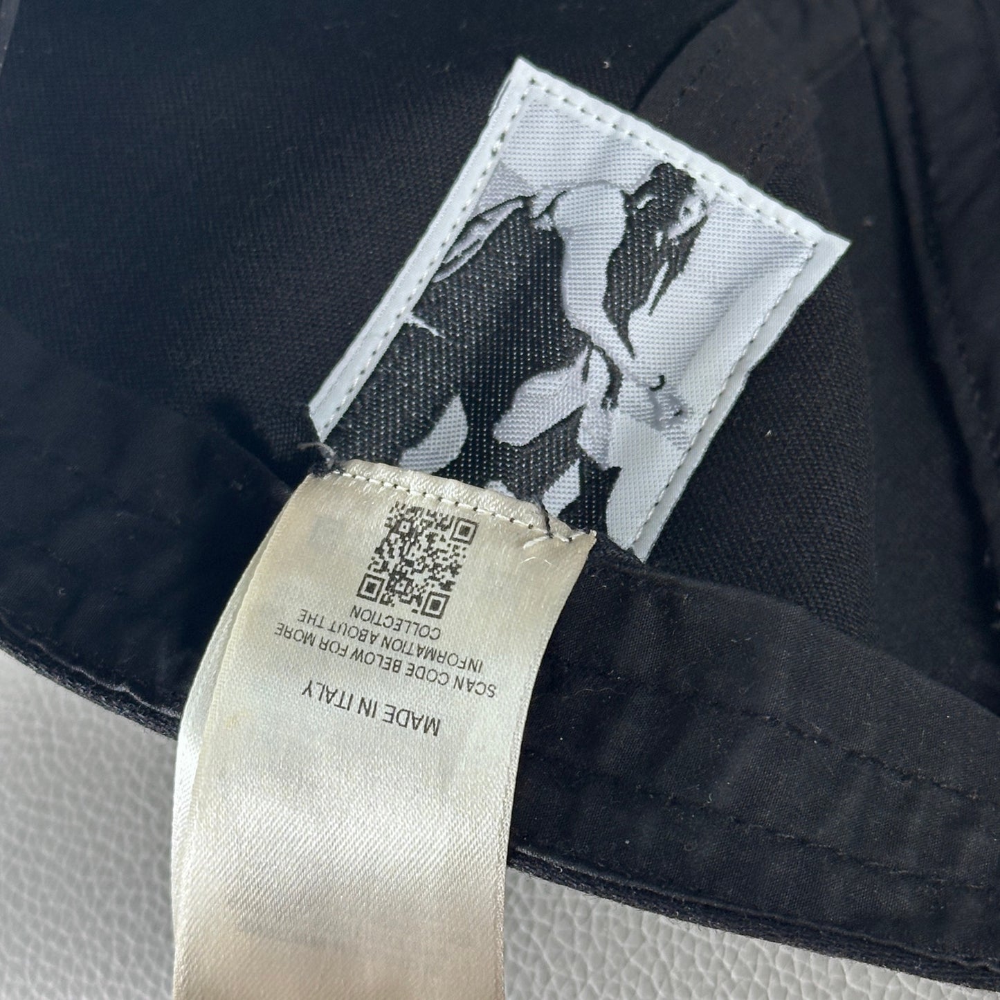 Rick Owens DRKSHDW Lido S/S24 Black Embroidered Snapback Hat