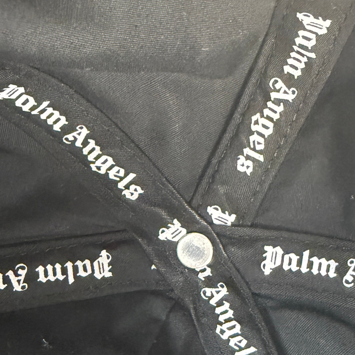 Palm Angels Black Embroidered Logo Baseball Cap