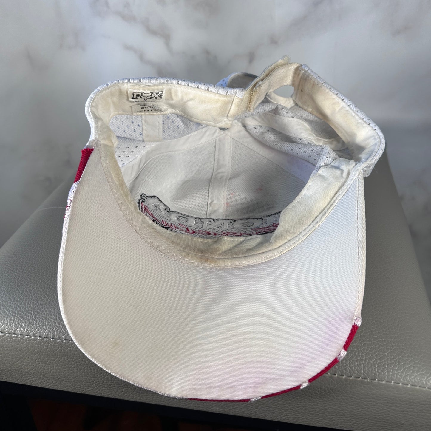 Honda Racing x Fox Official Team Issue Racewear White/Red Mesh Hat