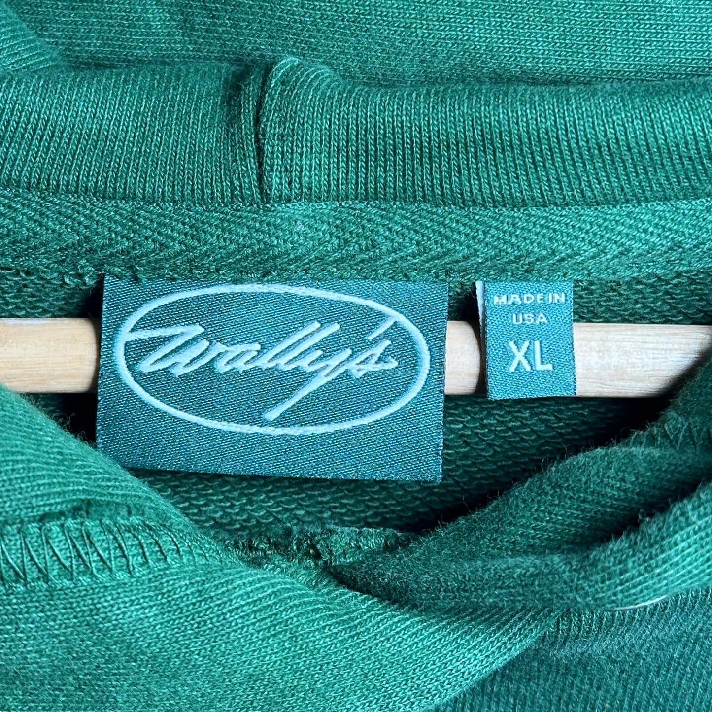 Wallys LA Green Logo Hoodie