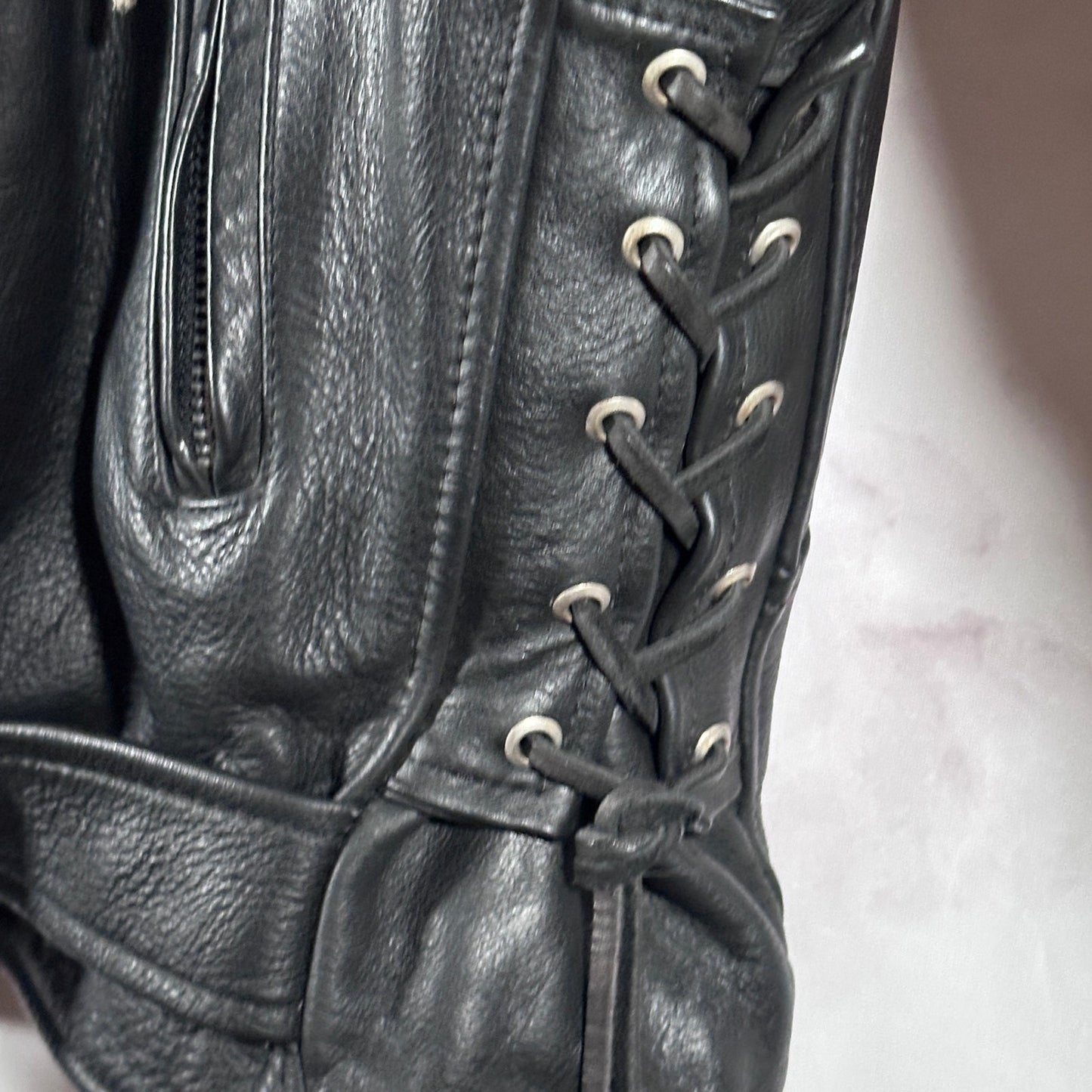 Honda ProTech Black Leather Motorcycle Jacket