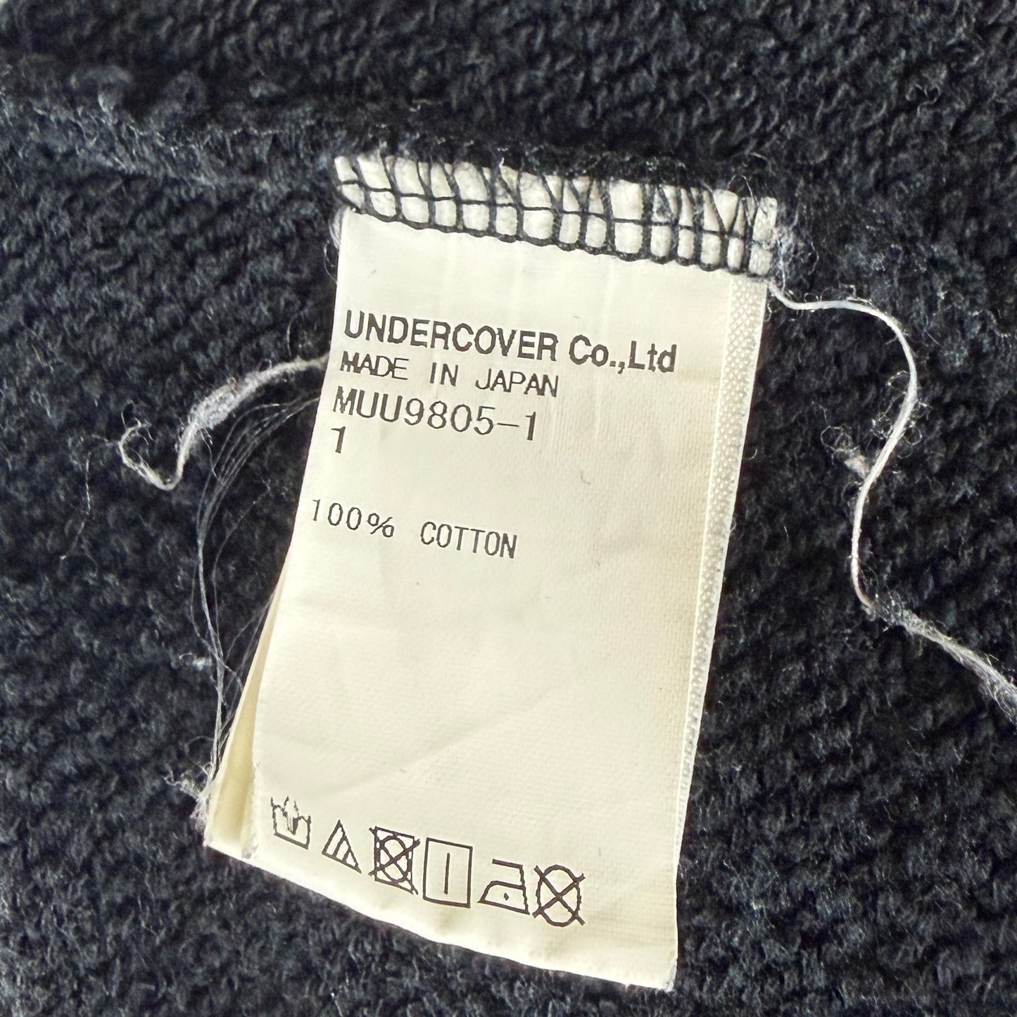 Undercover x Girls Don't Cry Black Text Hoodie