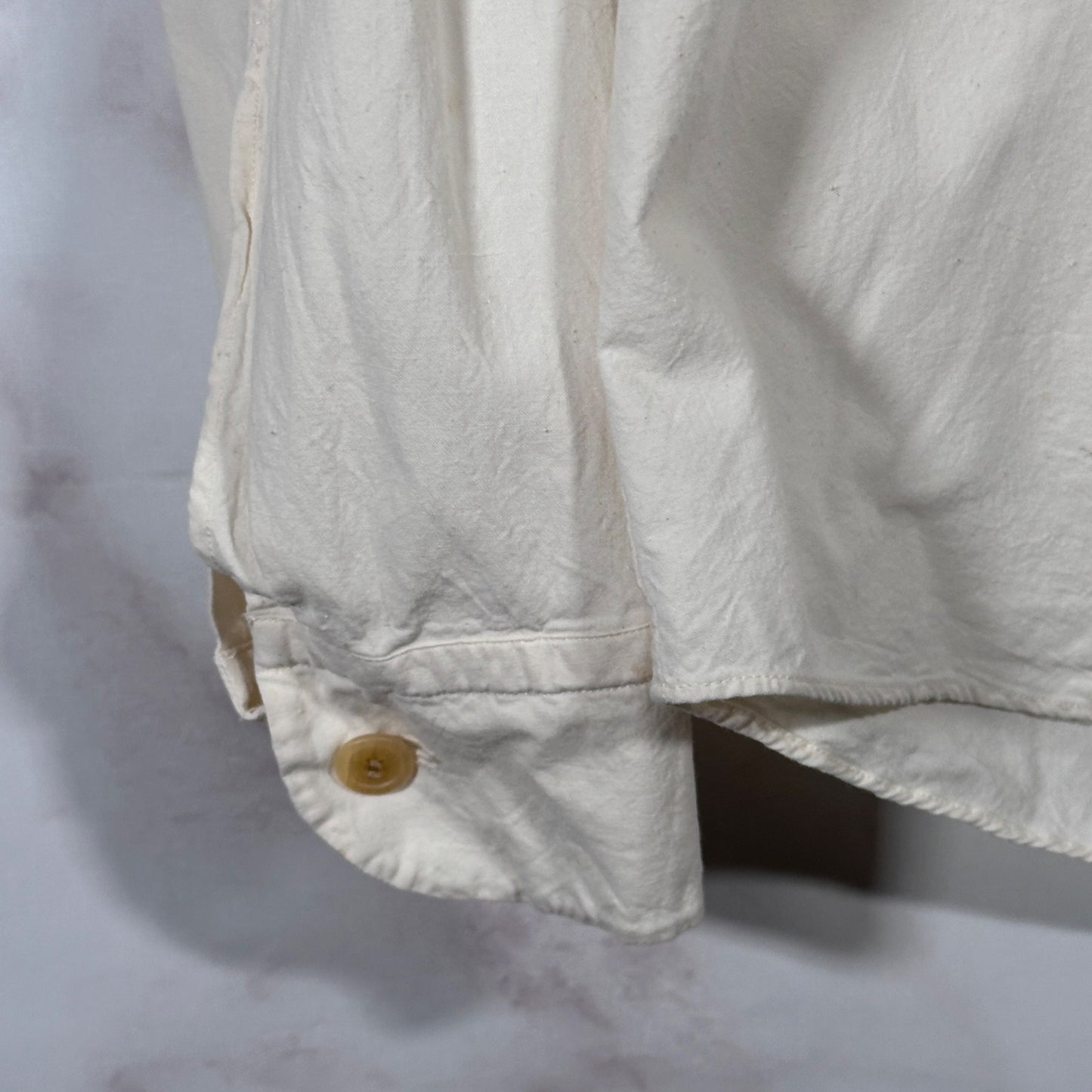 Issey Miyake Men Cream Button-Up Shirt