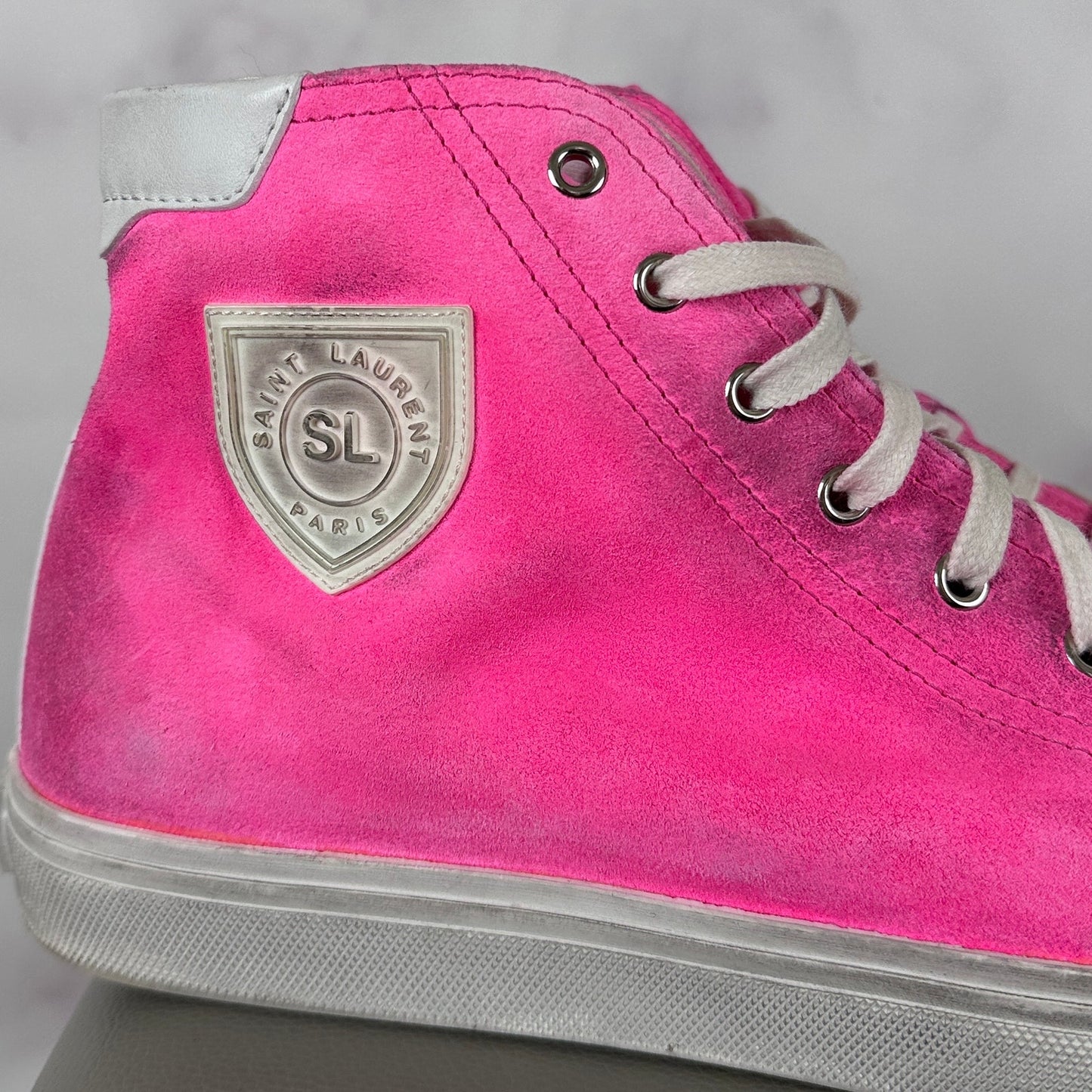 Saint Laurent Paris Pink Bedford High