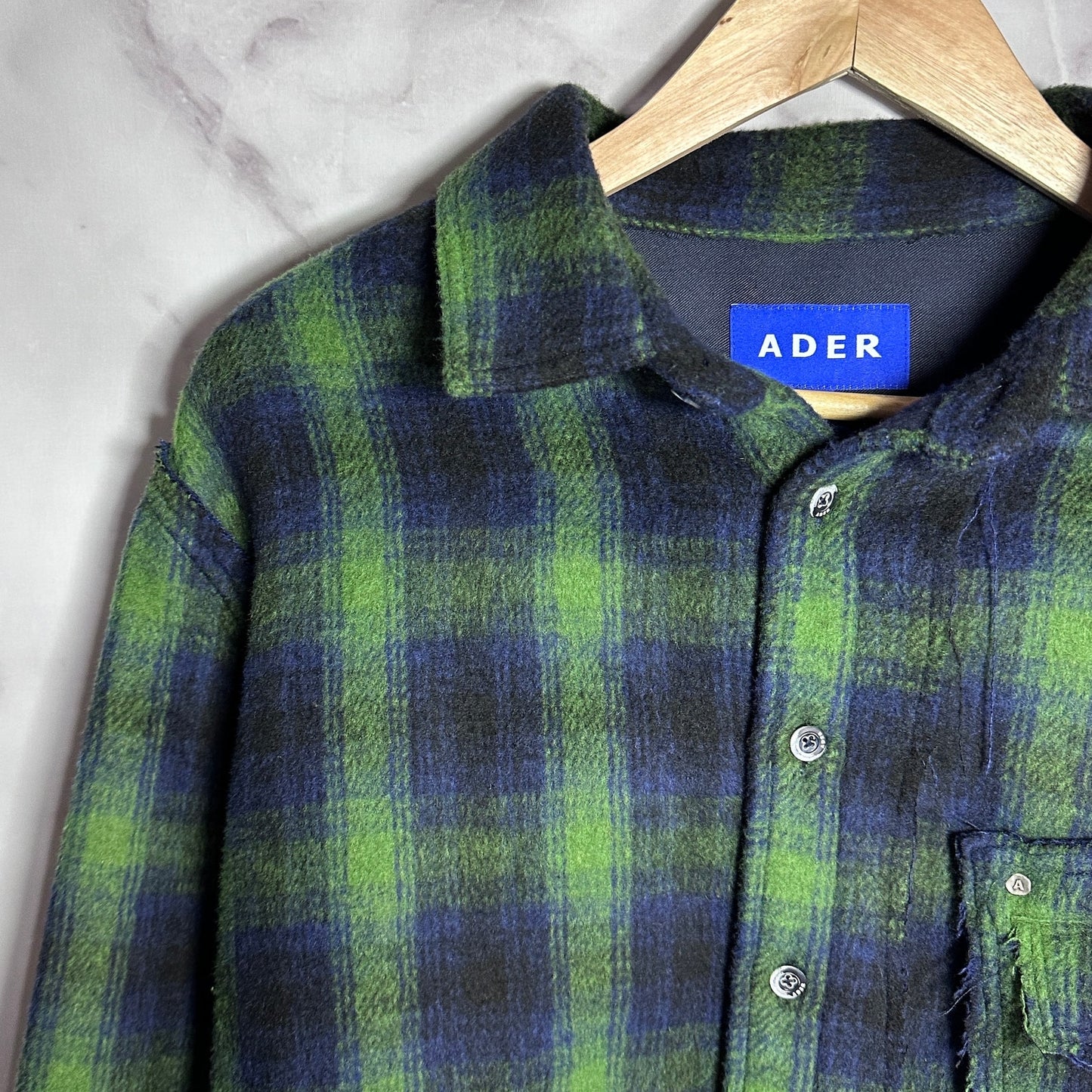 Ader Error Swall Plaid Shirt
