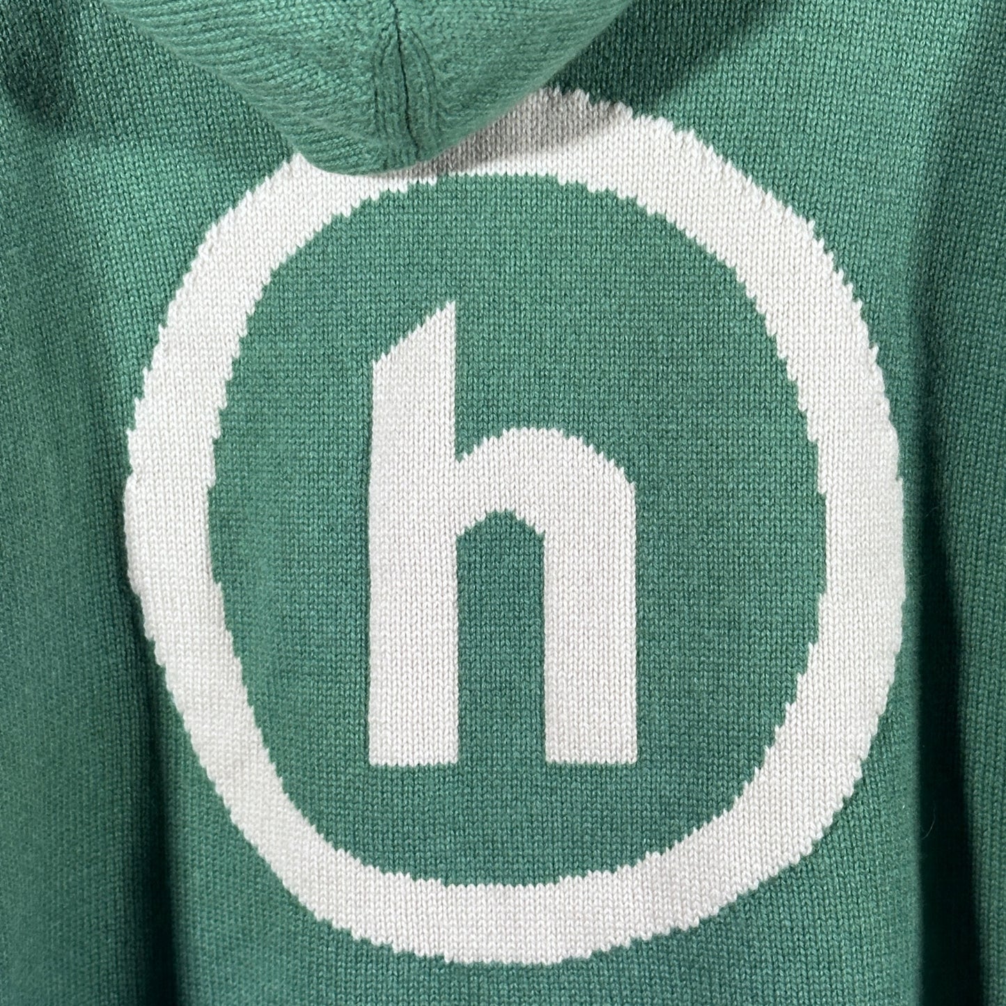 Hidden NY Green Cashmere Knit Hoodie