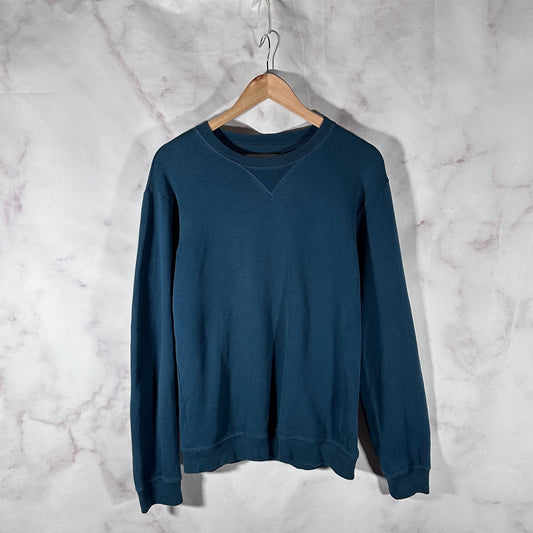 Maison Margiela Blue Elbow Patch Crewneck