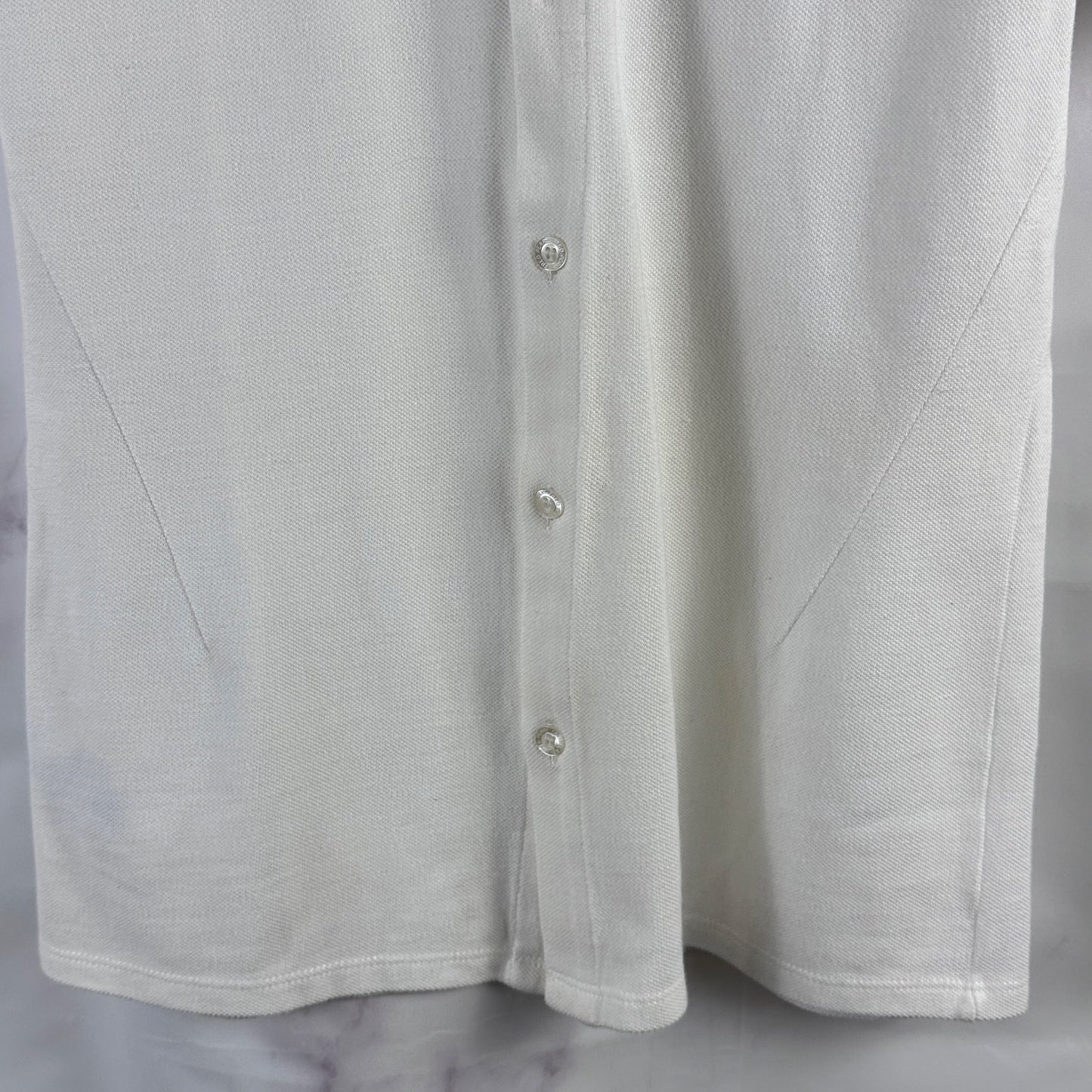 Raf Simons x Fred Perry White Polo Button-Up