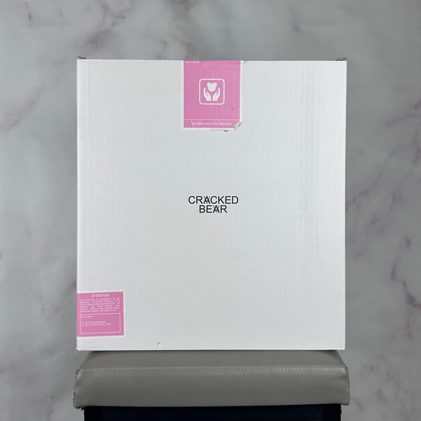 Daniel Arsham Pink Cracked Bear Figure