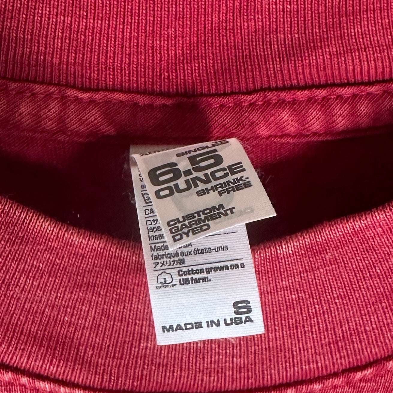 Los Angeles Apparel Red Overdyed Tee