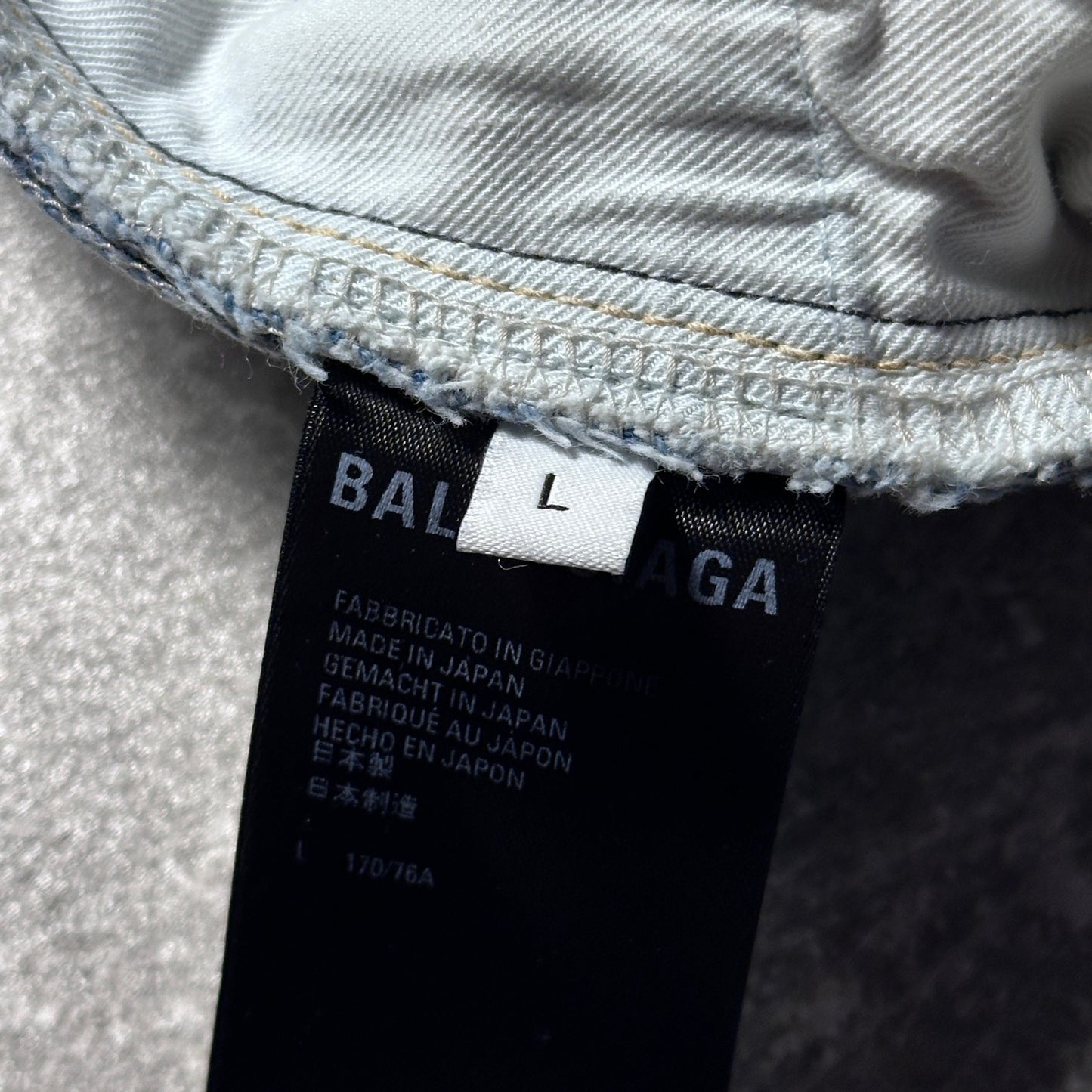 Balenciaga Light Wash Baggy Denim