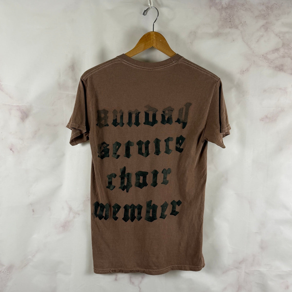 Kanye West Sunday Service Choir Overdyed Brown Tee