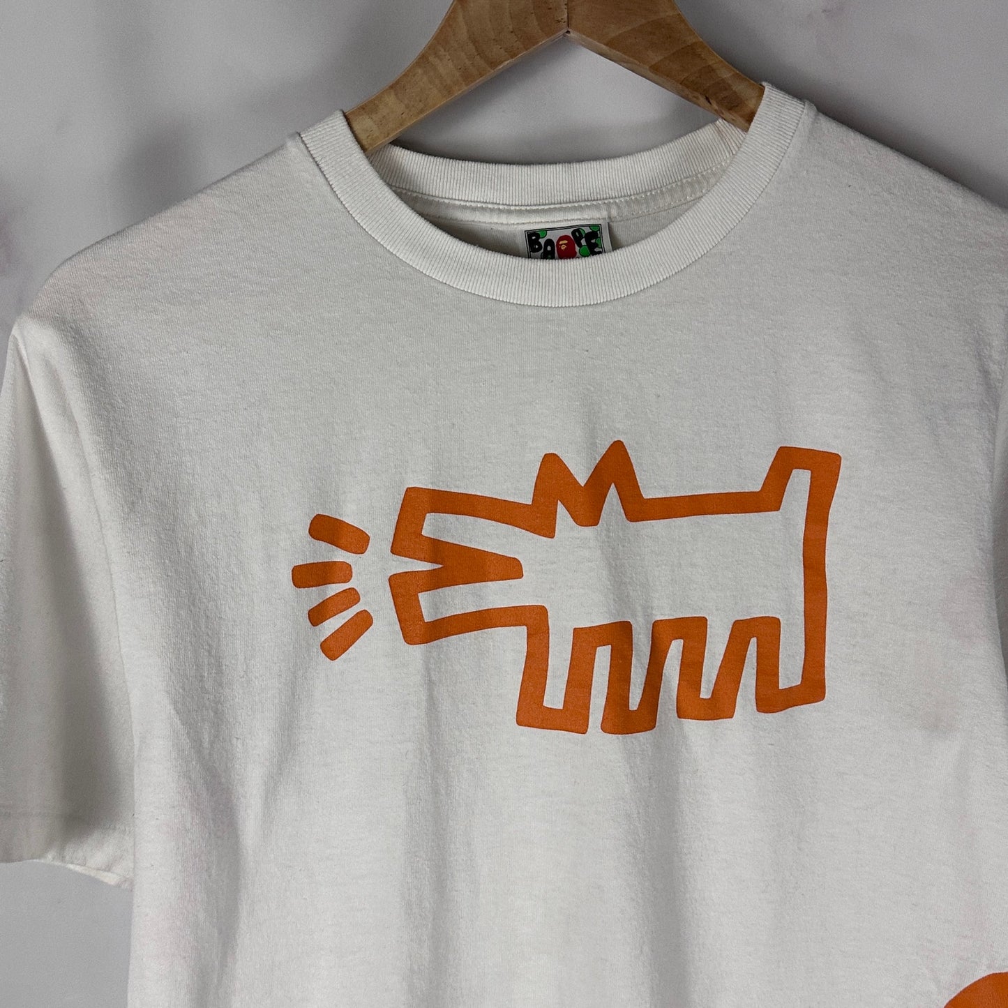 Bape x Keith Haring White/Orange Tee