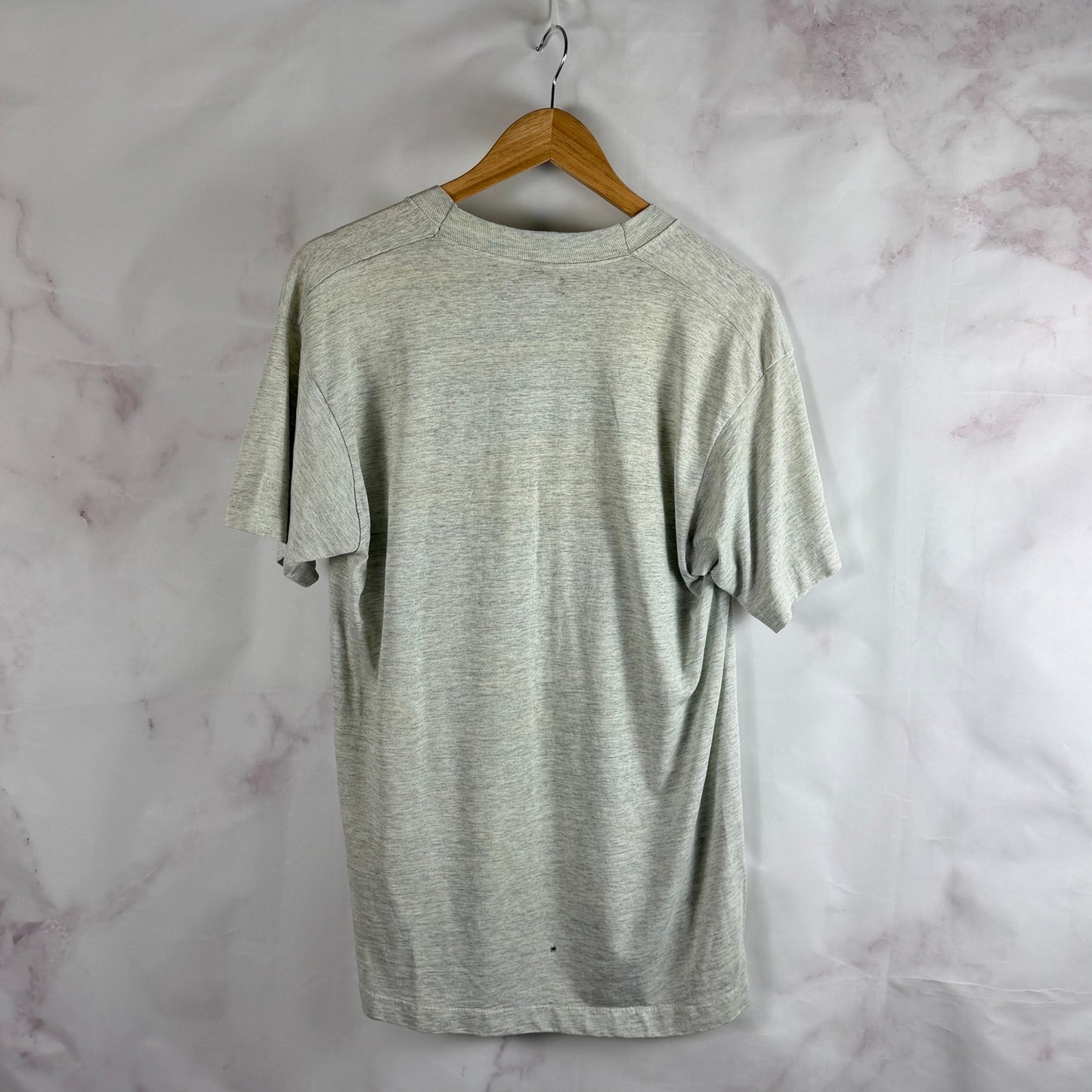 Vintage 1990 West Virginia Mountaineers Screen Stars Heather Grey Tee