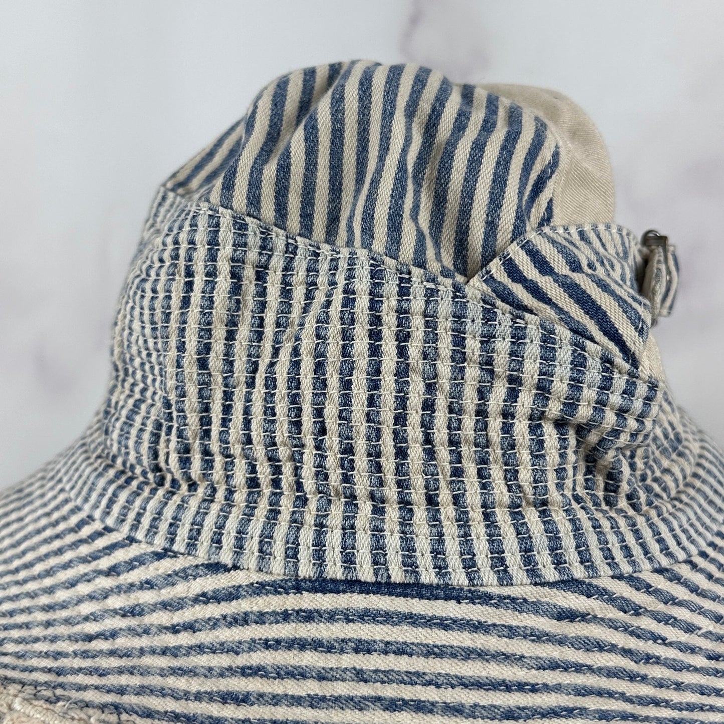 Kapital Old Man & The Sea Striped Boro Bucket Hat