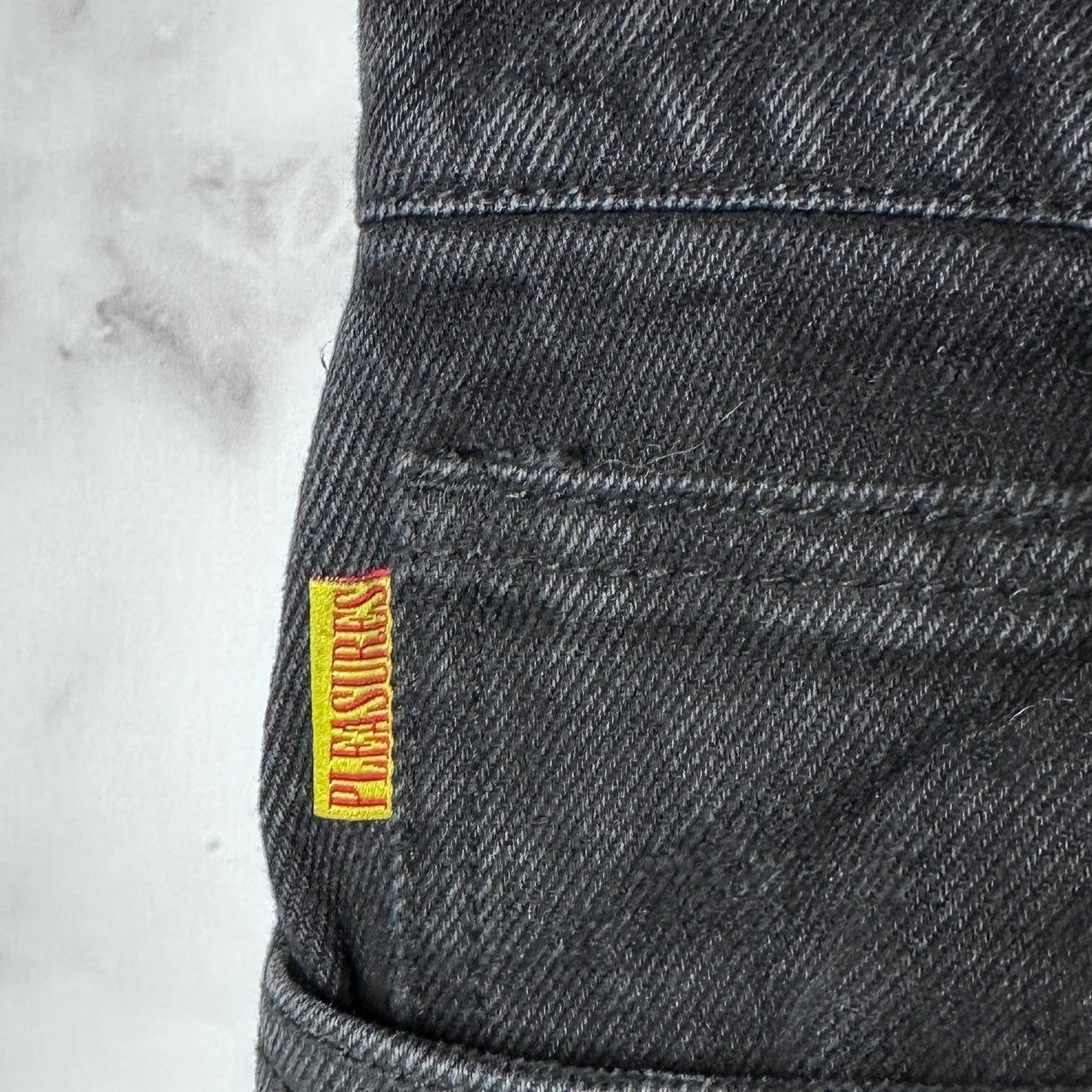 Pleasures Black Rug Pattern Denim