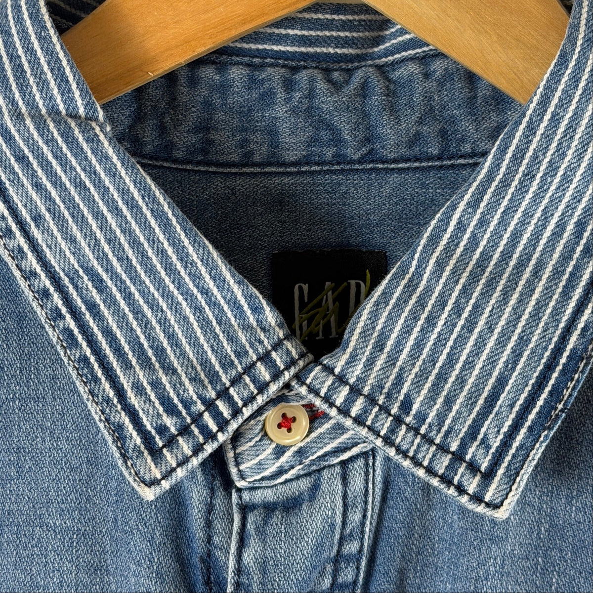 Sean Wotherspoon x GAP Hickory Stripe Denim Shirt