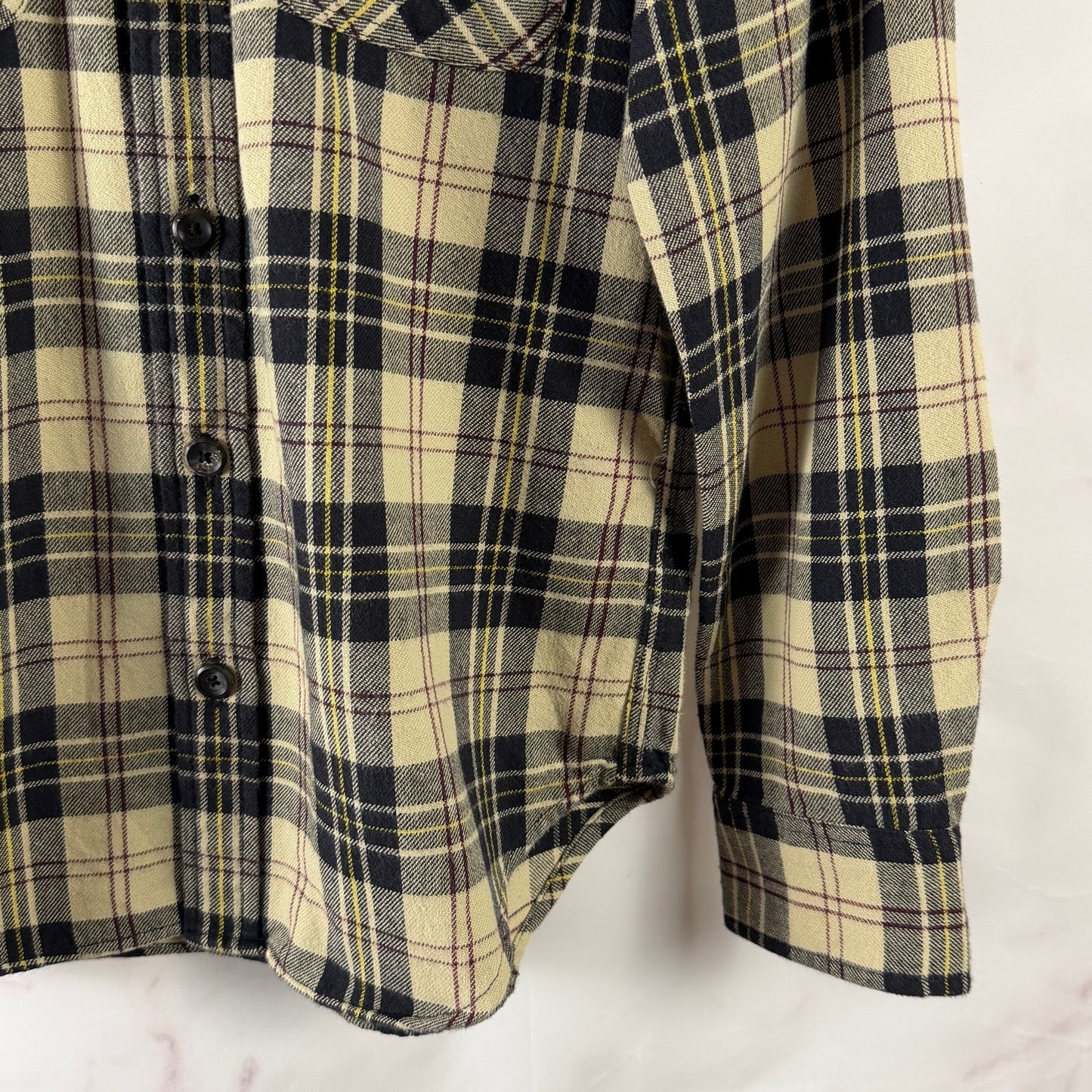 RRL Tan Plaid Button-Up Flannel Shirt