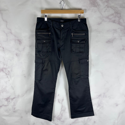 Burberry Black Label Striped Cargo Pants