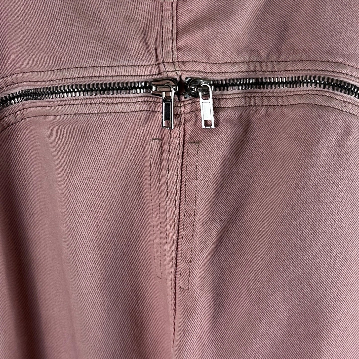 Rick Owens DRKSHDW S/S23 Edfu Bolan Banana Cut Faded Pink Denim