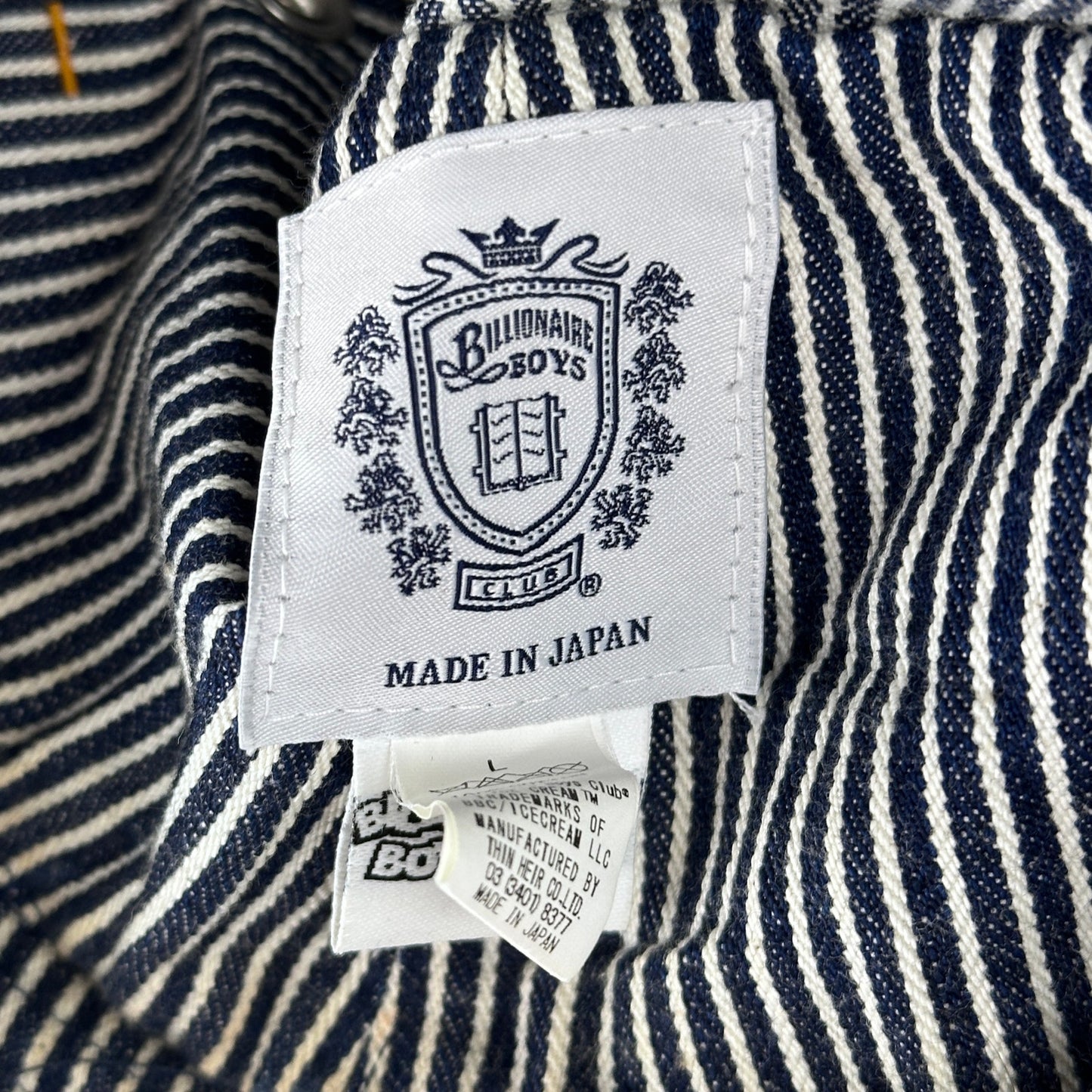 Billionaire Boys Club Japan Striped Denim Bucket Hat