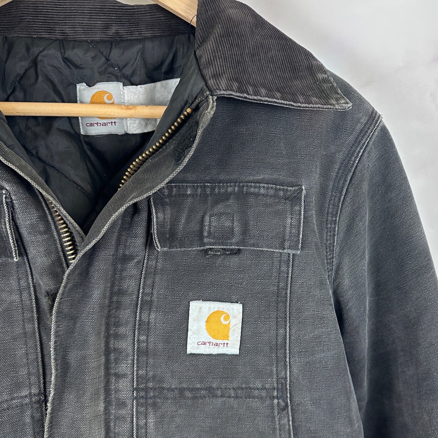 Vintage Carhartt Black Arctic Work Coat