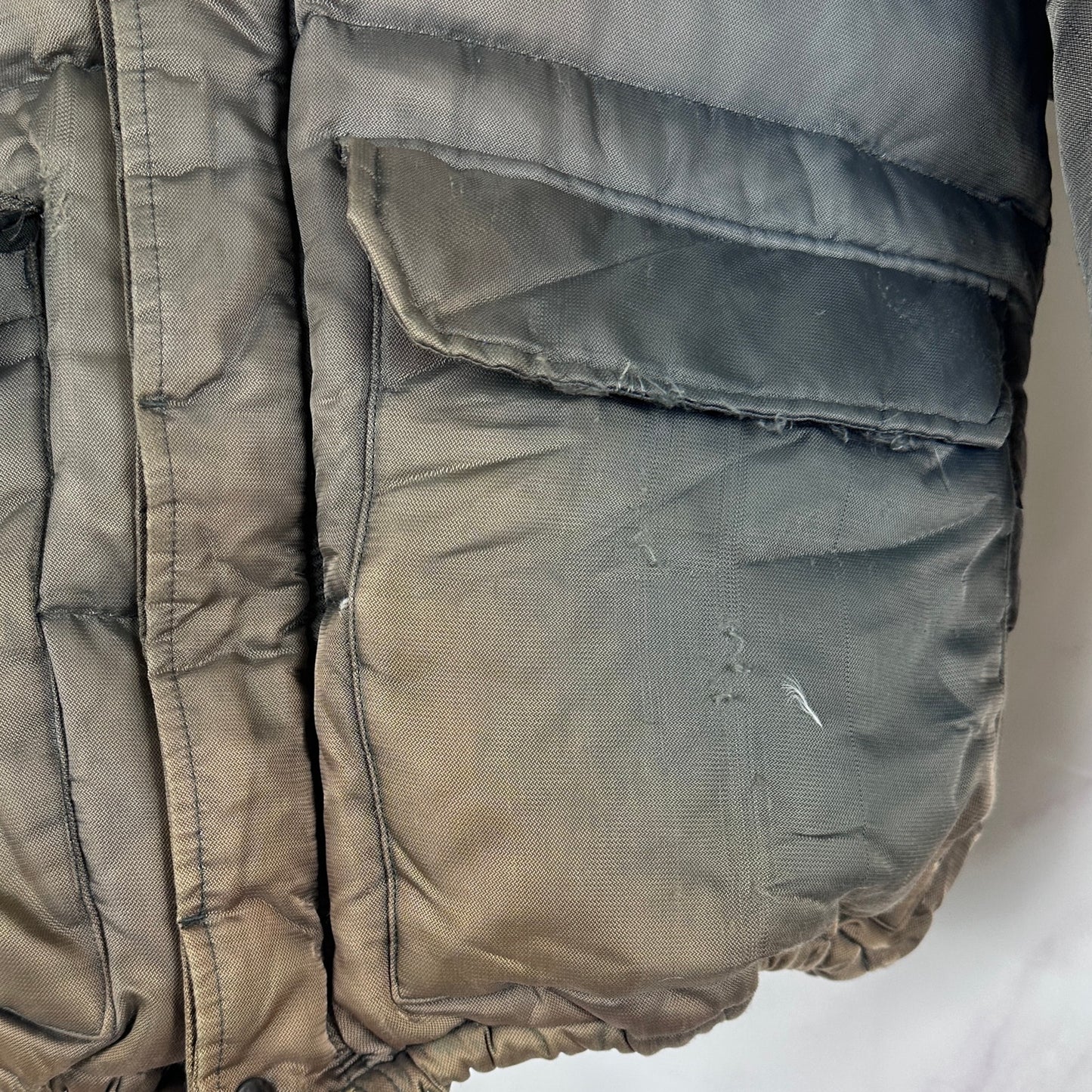 Vintage Alpha Industries Green Down Puffer Jacket