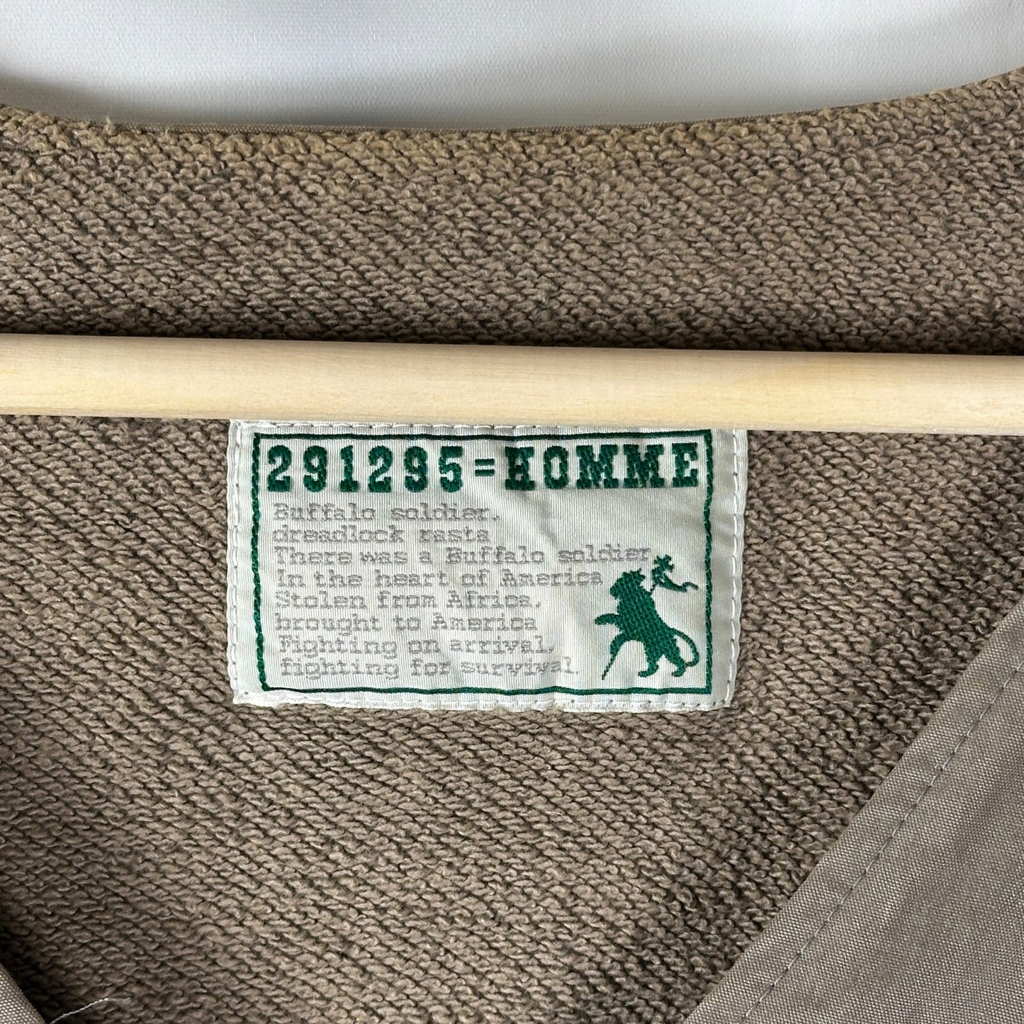 291295 Homme Buffalo Soldier Tan Military Cardigan
