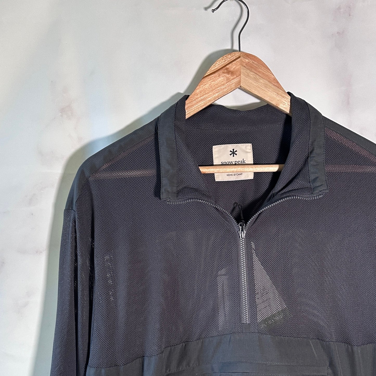 Snow Peak Insect Shield Grey Mesh Pullover Jacket