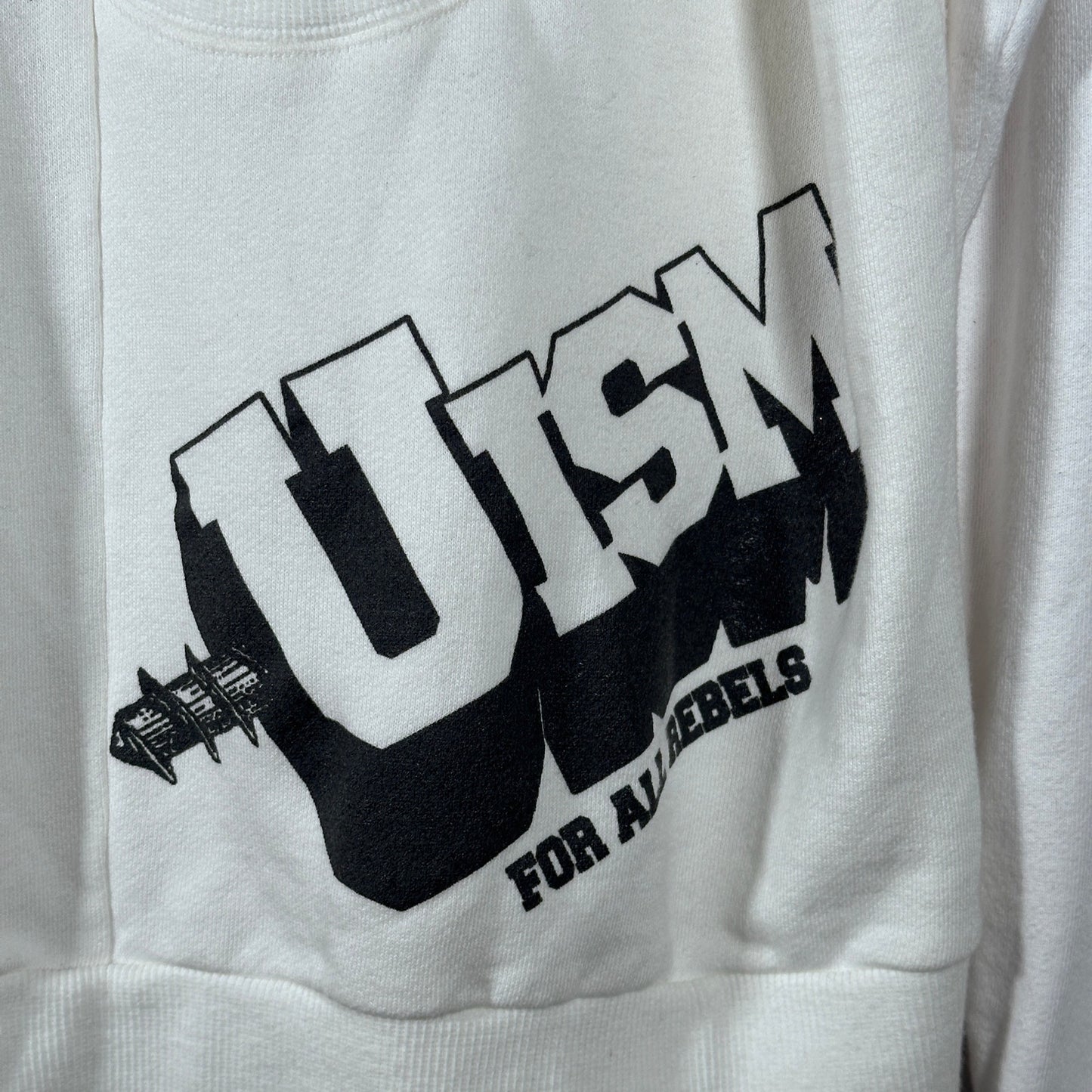 Undercoverism White Rebelgods Hybrid Crewneck