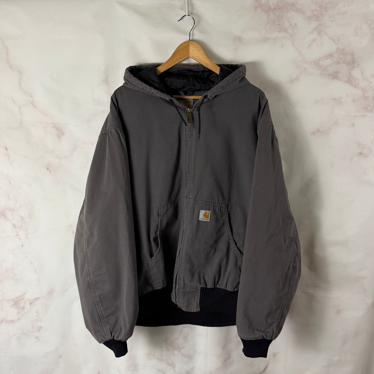 Carhartt Grey Ripstop Hooded Jacket